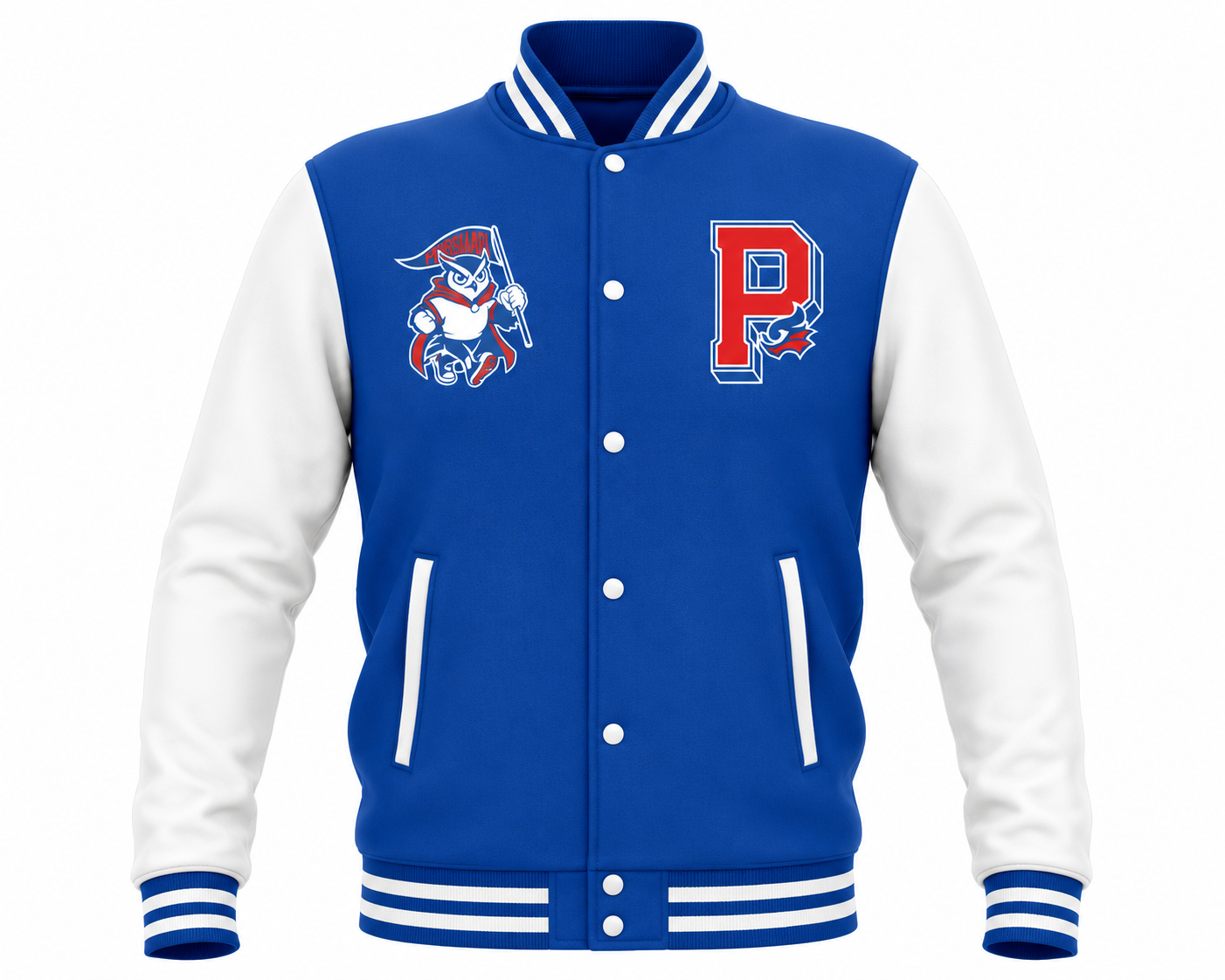 Magic the Gathering Strixhaven Prismari Varsity Jacket Blue / White