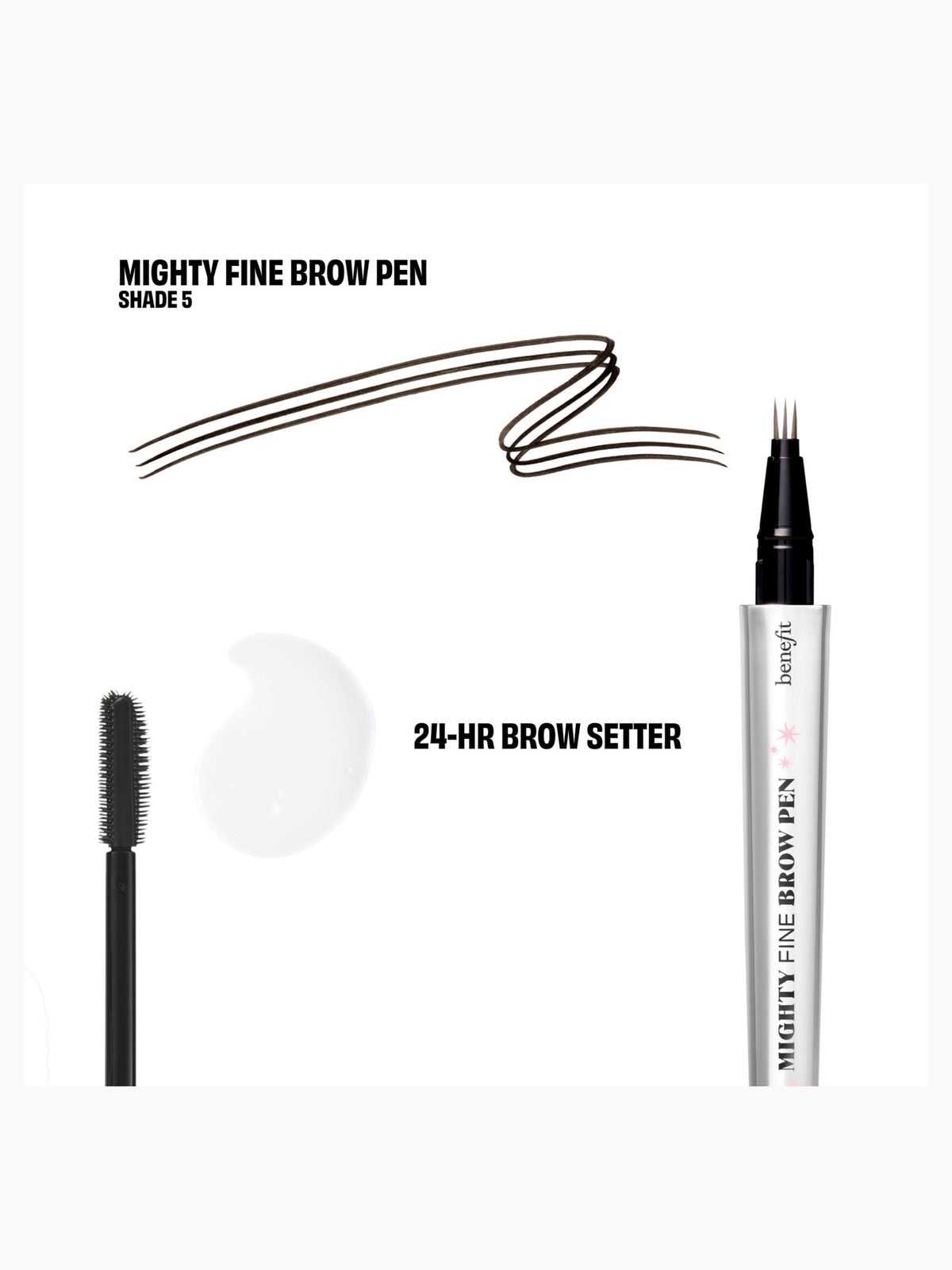 Benefit The Great Brow Hall Shade 5, Eyebrow Pen & 24Hr Brow Setter Duo Gift Set (Worth £51.35), photo 3