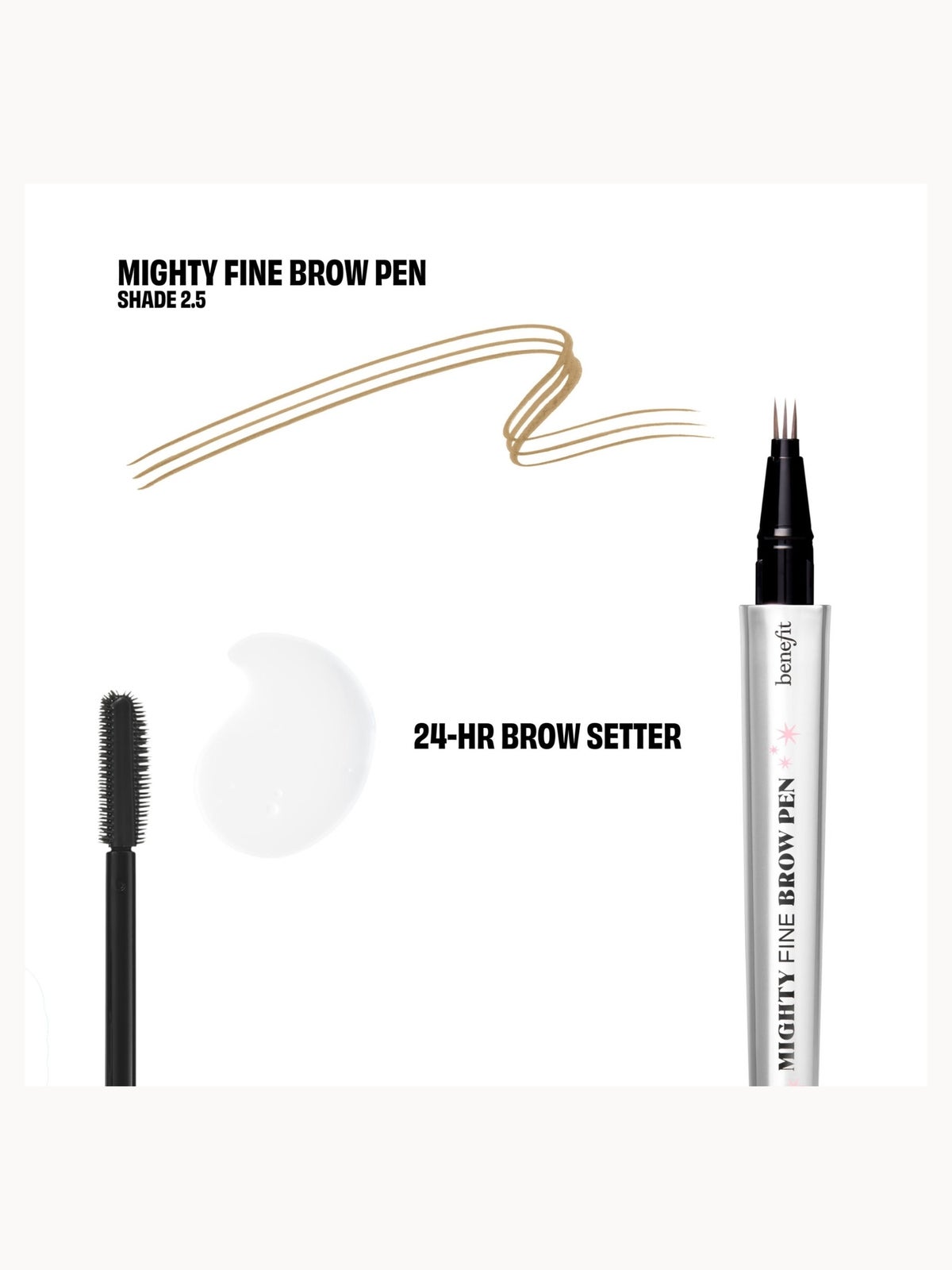 Benefit The Great Brow Hall Shade 2.5, Eyebrow Pen & 24Hr Brow Setter Duo Gift Set (Worth £51.35), photo 3