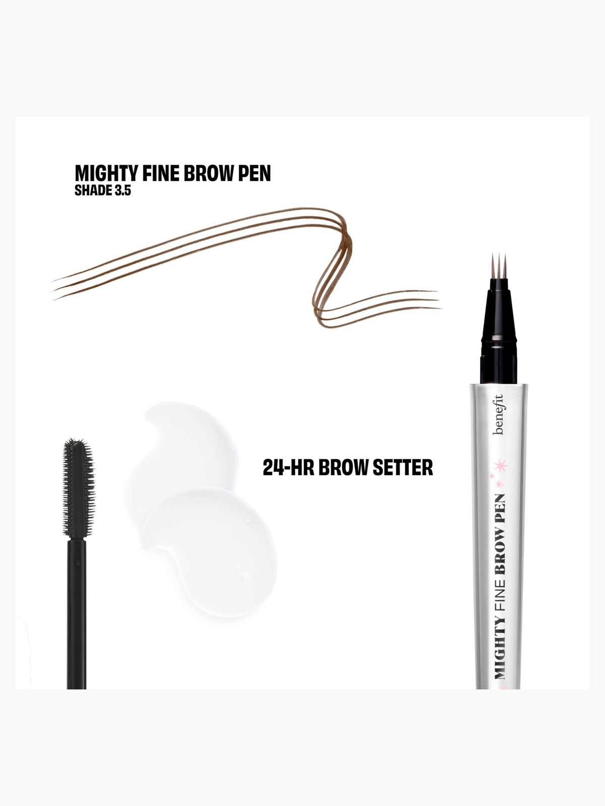 Benefit The Great Brow Hall Shade 3.5, Eyebrow Pen & 24Hr Brow Setter Duo Gift Set (Worth £51.35), photo 3