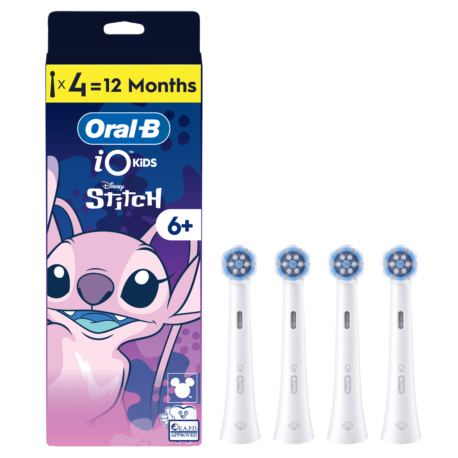 Oral-B iO Kids Disney Angel Toothbrush Heads 4 Pack