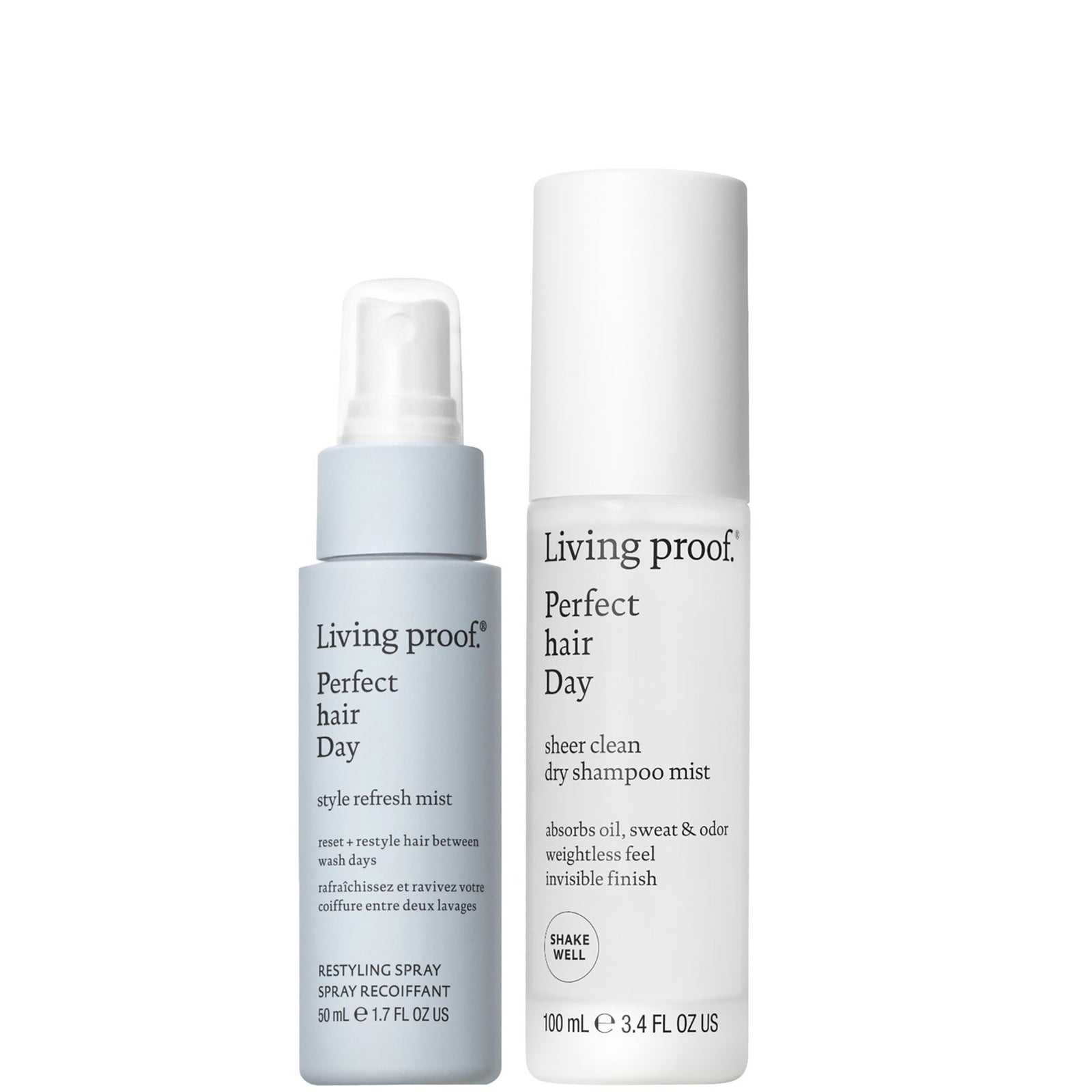 Living Proof Refresh & Revive Sheer Clean Mist and Style Refresh Mist Duo