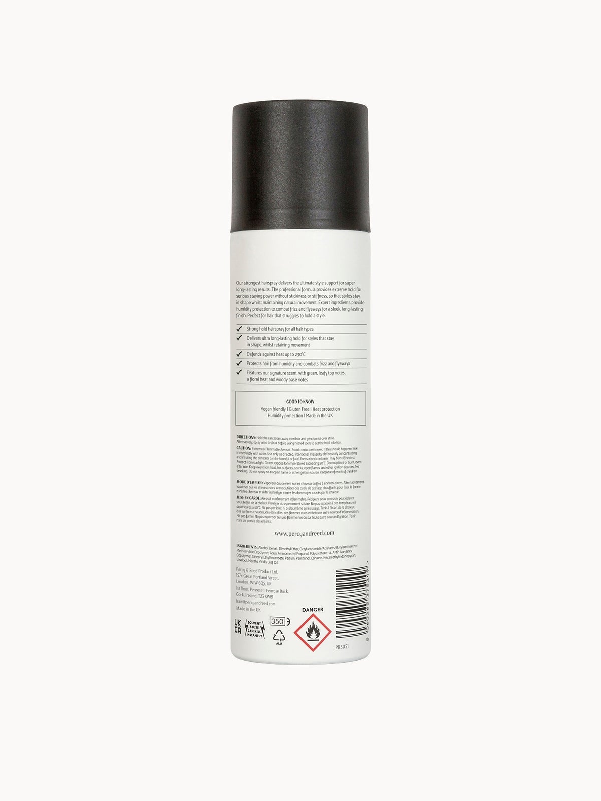Percy & Reed Strong Hold Hairspray 250ml, photo 2