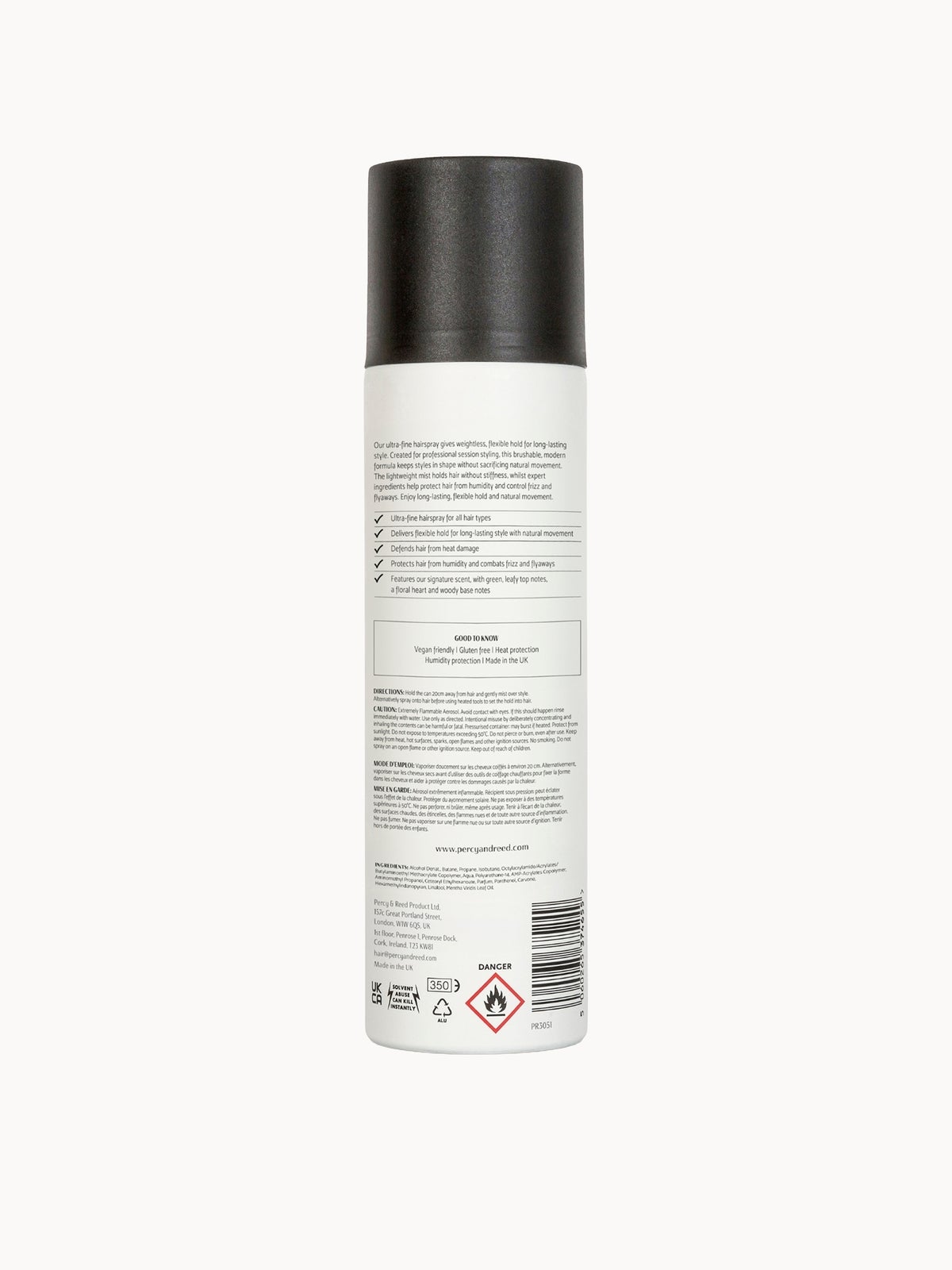 Percy & Reed Session Styling Flexible Hold Hairspray 250ml, photo 2