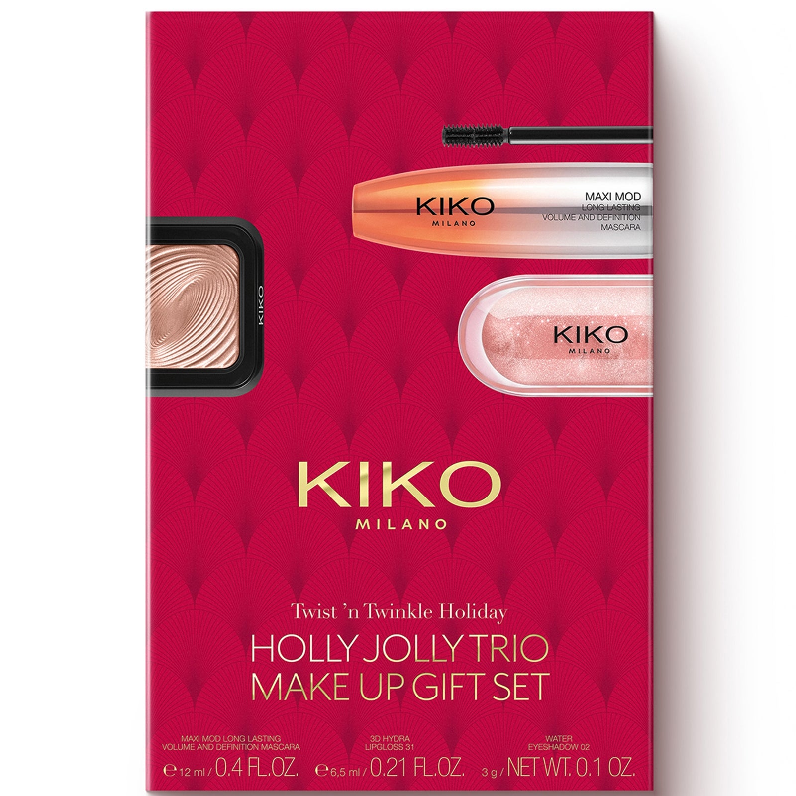 KIKO Milano Holly Jolly Trio Make Up Gift Set 21.5ml (Worth €40.97)