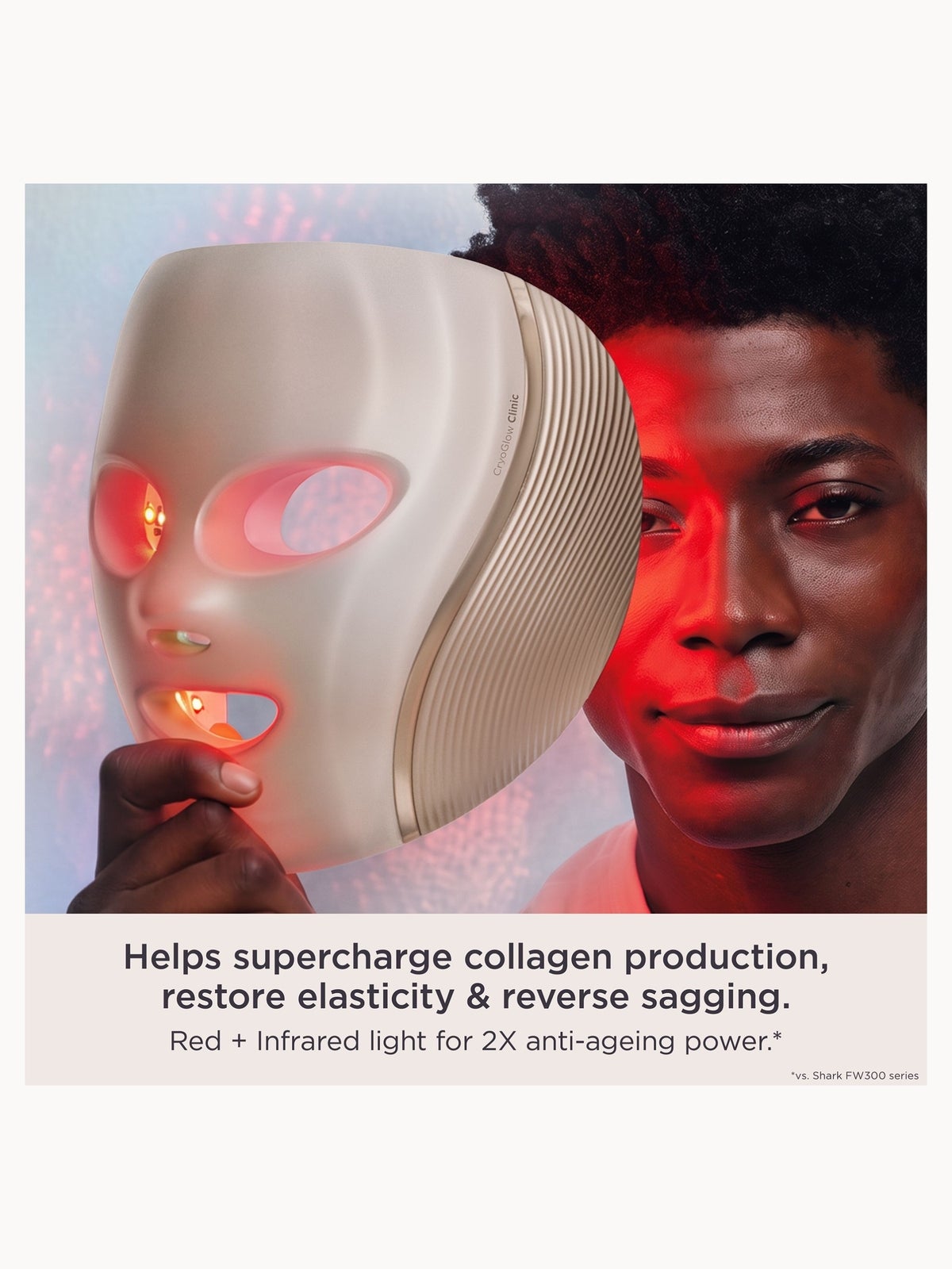 Shark CryoGlow Clinic Under-Eye Contrast Therapy & LED Anti-Ageing & Blemish Clearing Mask, photo 4