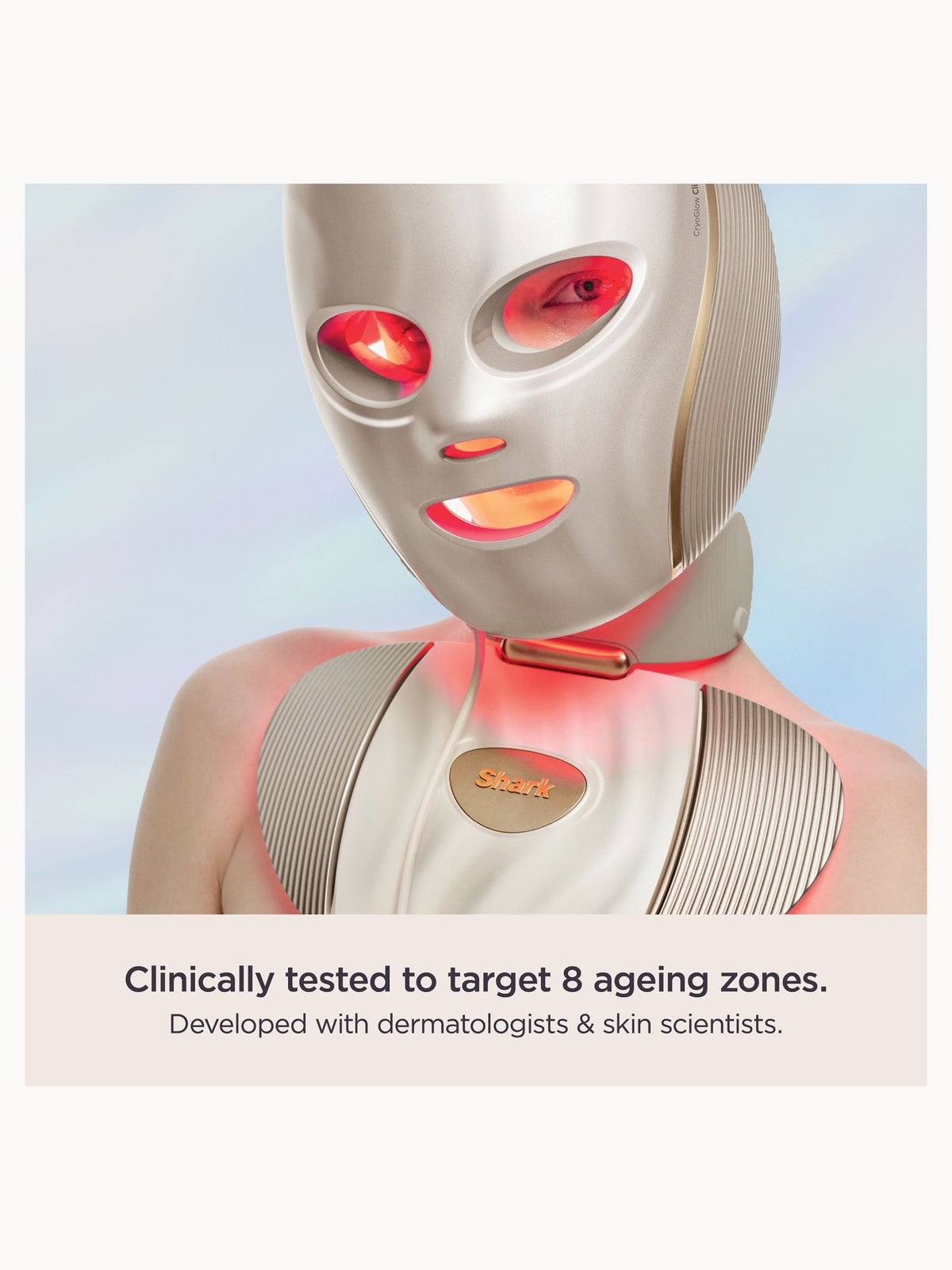 Shark CryoGlow Clinic LED Face & Body Light Therapy System - Rose Gold, FW575UKPK1, photo 3