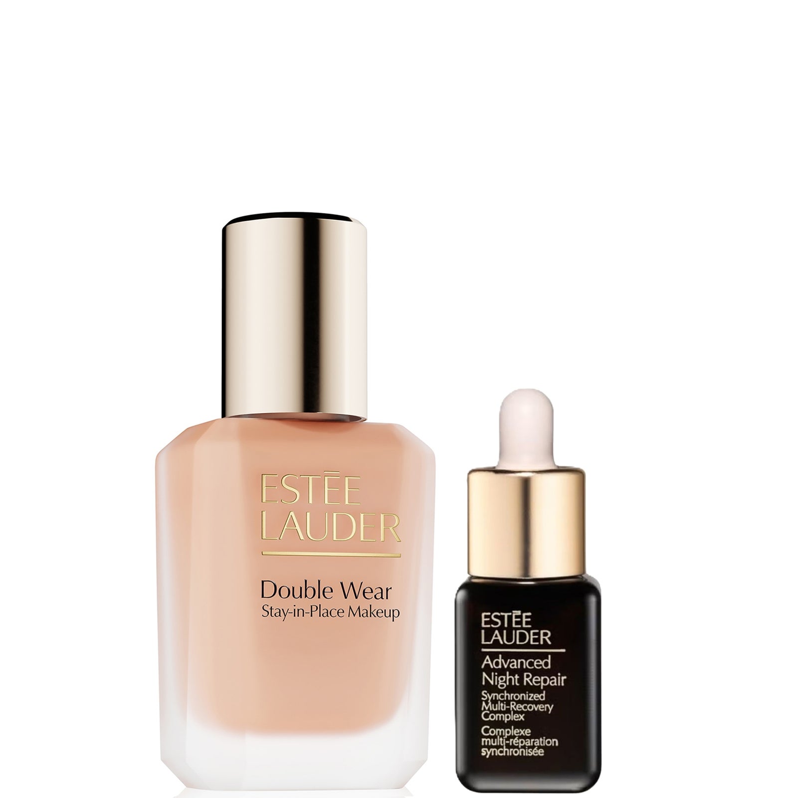 Estee Lauder Double Wear Stay-in-Place Makeup & Advanced Night Repair Serum Bundle (Various Shades) - Pure Beige