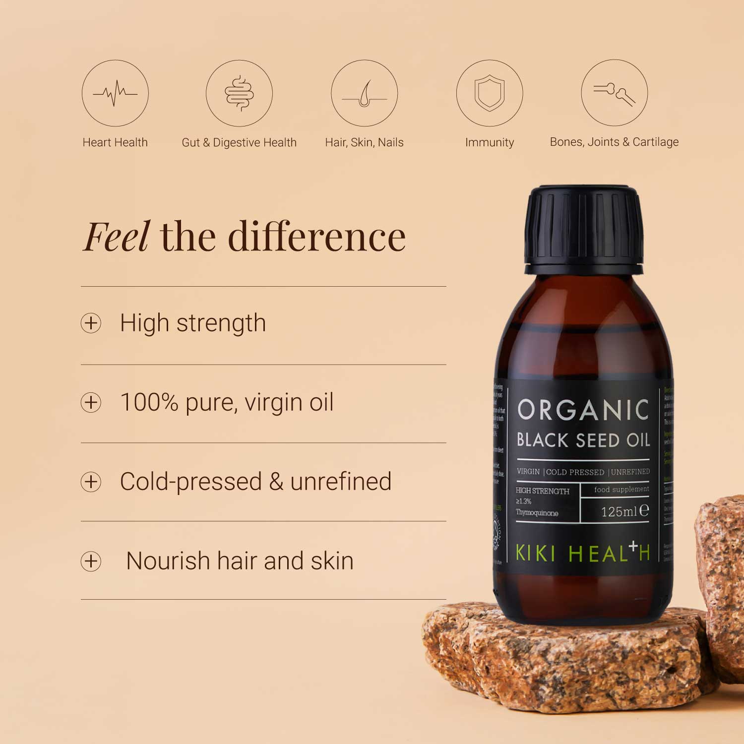 Kiki Health Organic Black Seed Oil - 125ml