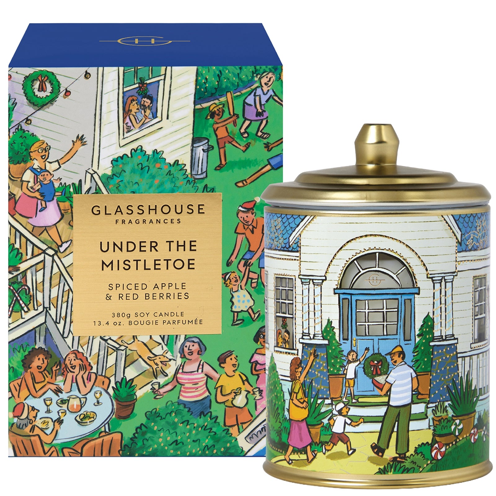 Glasshouse Fragrances Under The Mistletoe Candle, 13.4 oz | Dermstore