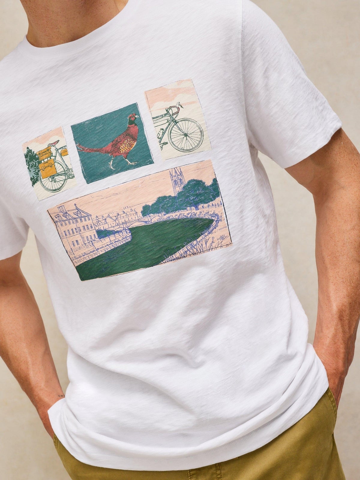 T-Shirt Abersoch mit Grafik - XXL/R