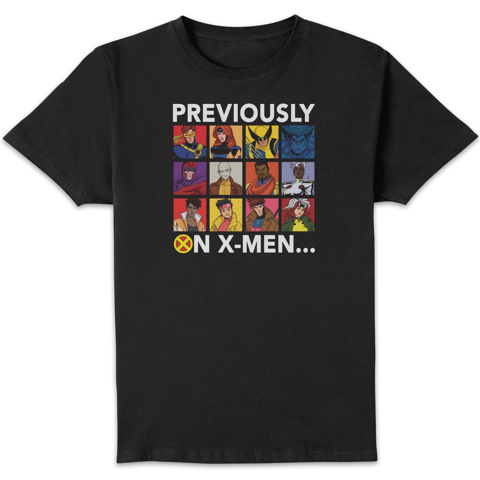 X-Men Previously On X-Men T - shirt Black