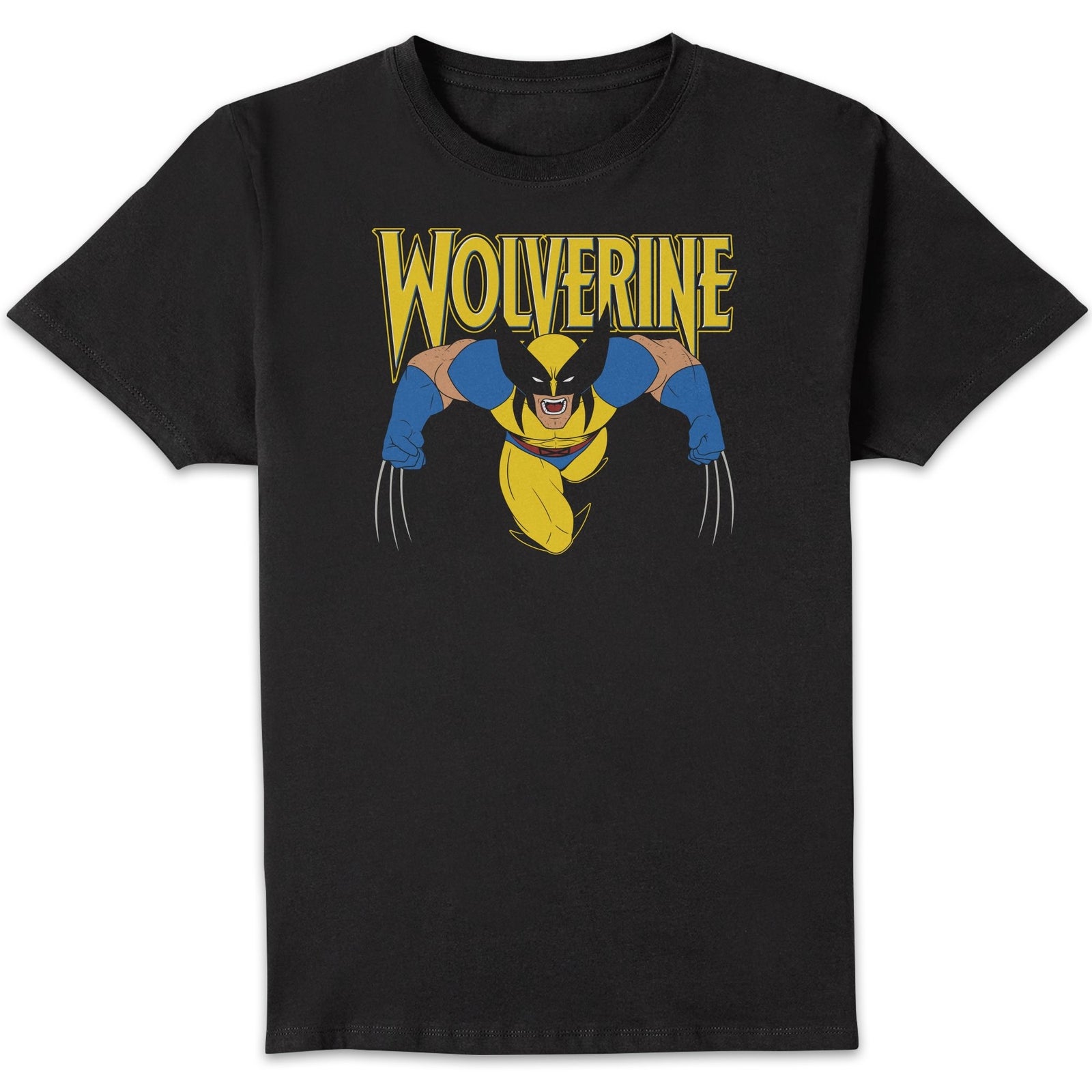 X-Men Wolverine Attack Drk T - shirt Black