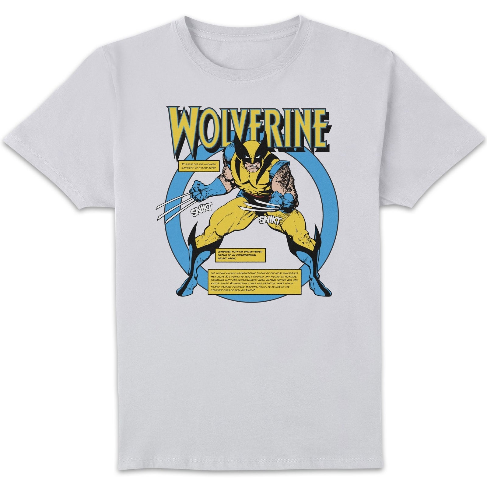 X-Men Wolverine Bio T - shirt White