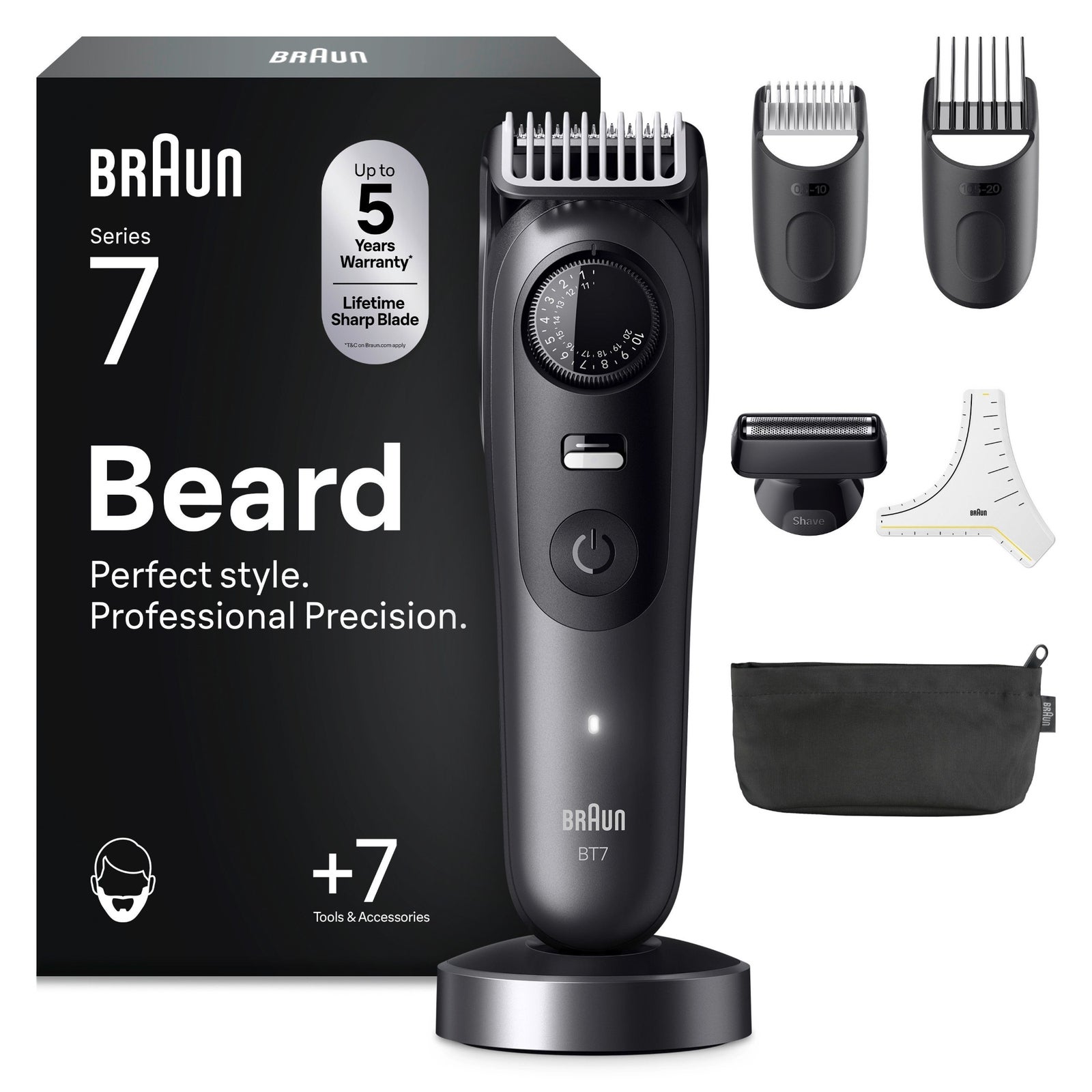 Braun Series 7 Barttrimmer BT7535 für Herren: retailer-supplied image