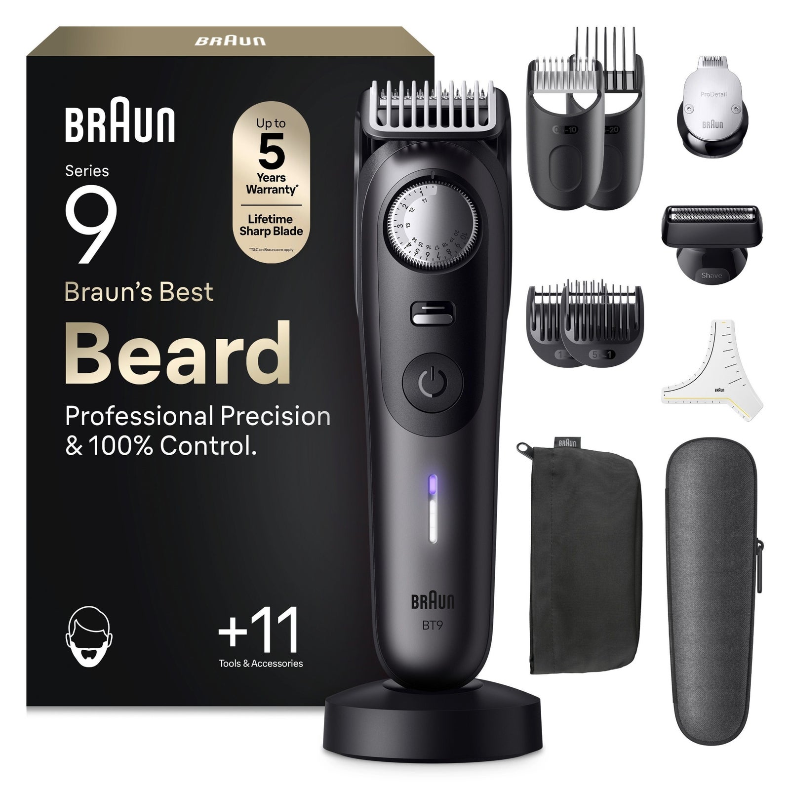Braun Series 9 Barttrimmer BT9545n für Herren: retailer-supplied image