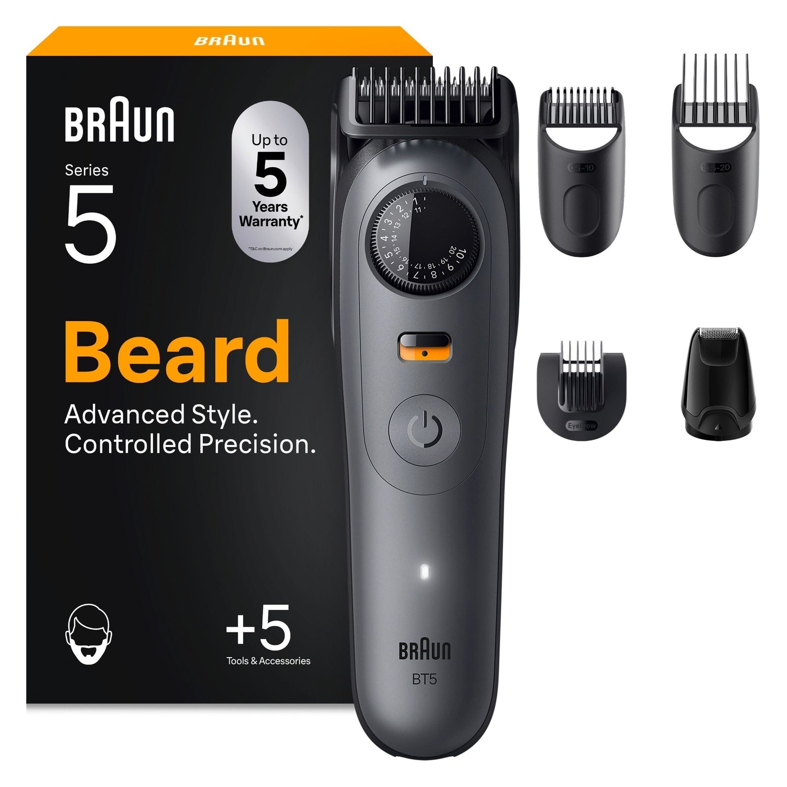 Braun Series 5 Barttrimmer BT5535 für Herren: retailer-supplied image
