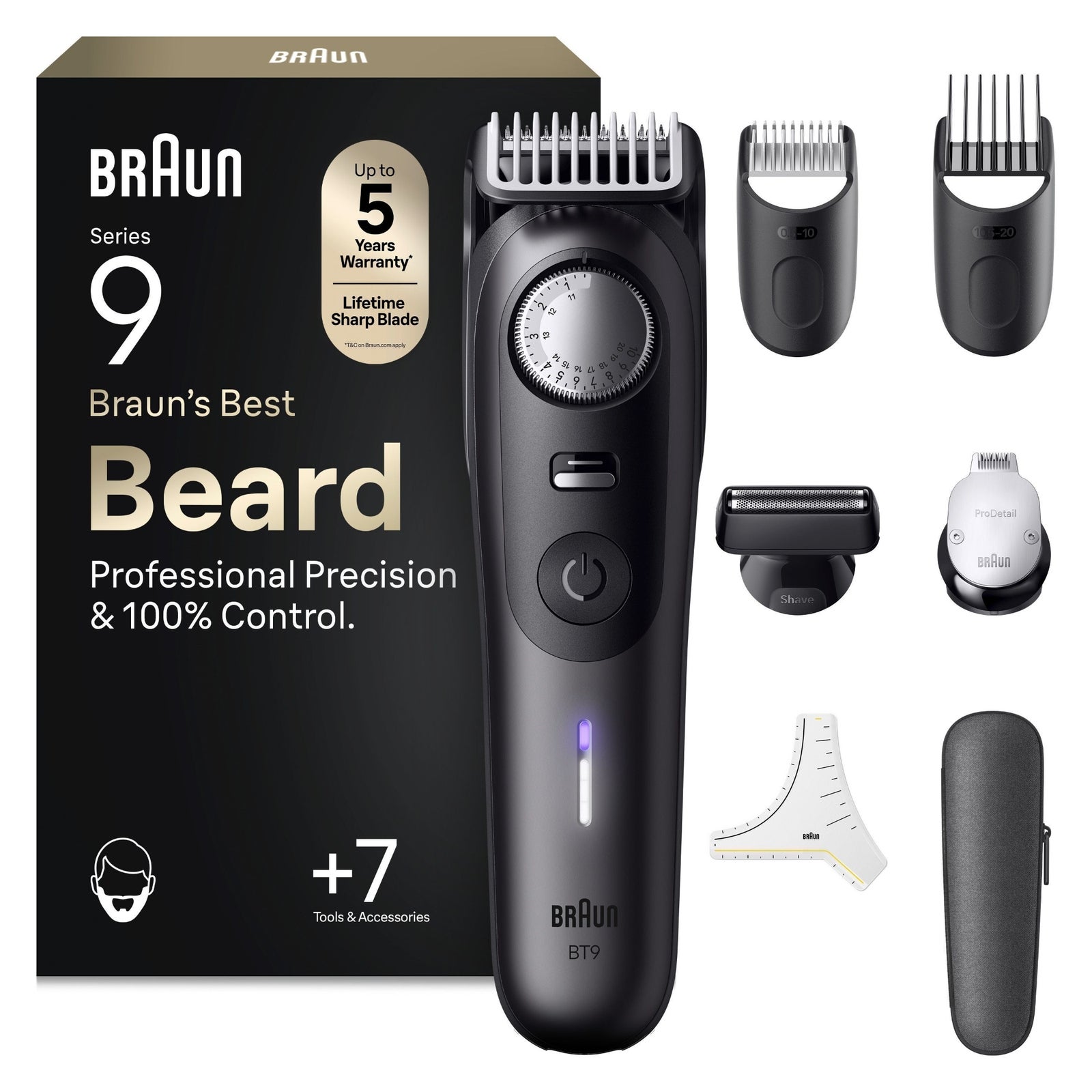 Braun Series 9 Barttrimmer BT9525 für Herren: retailer-supplied image
