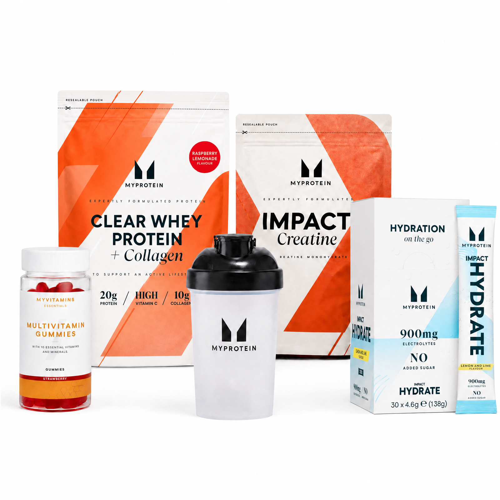 Impact Week Clear Protein Bundle - Lemon & Lime - 20Portionen - Raspberry Lemonade