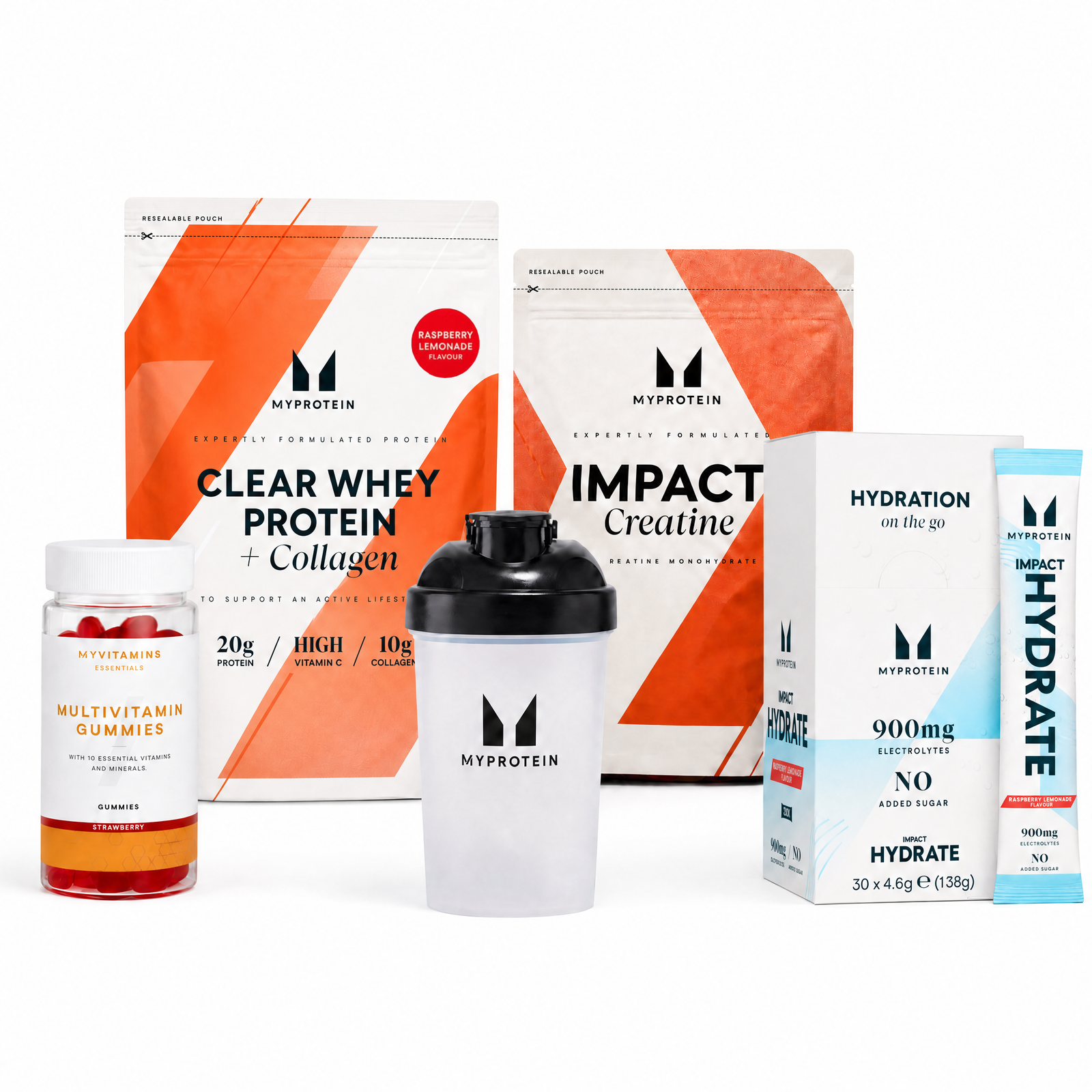 Impact Week Clear Protein Bundle - Raspberry Lemonade - 20Portionen - Raspberry Lemonade
