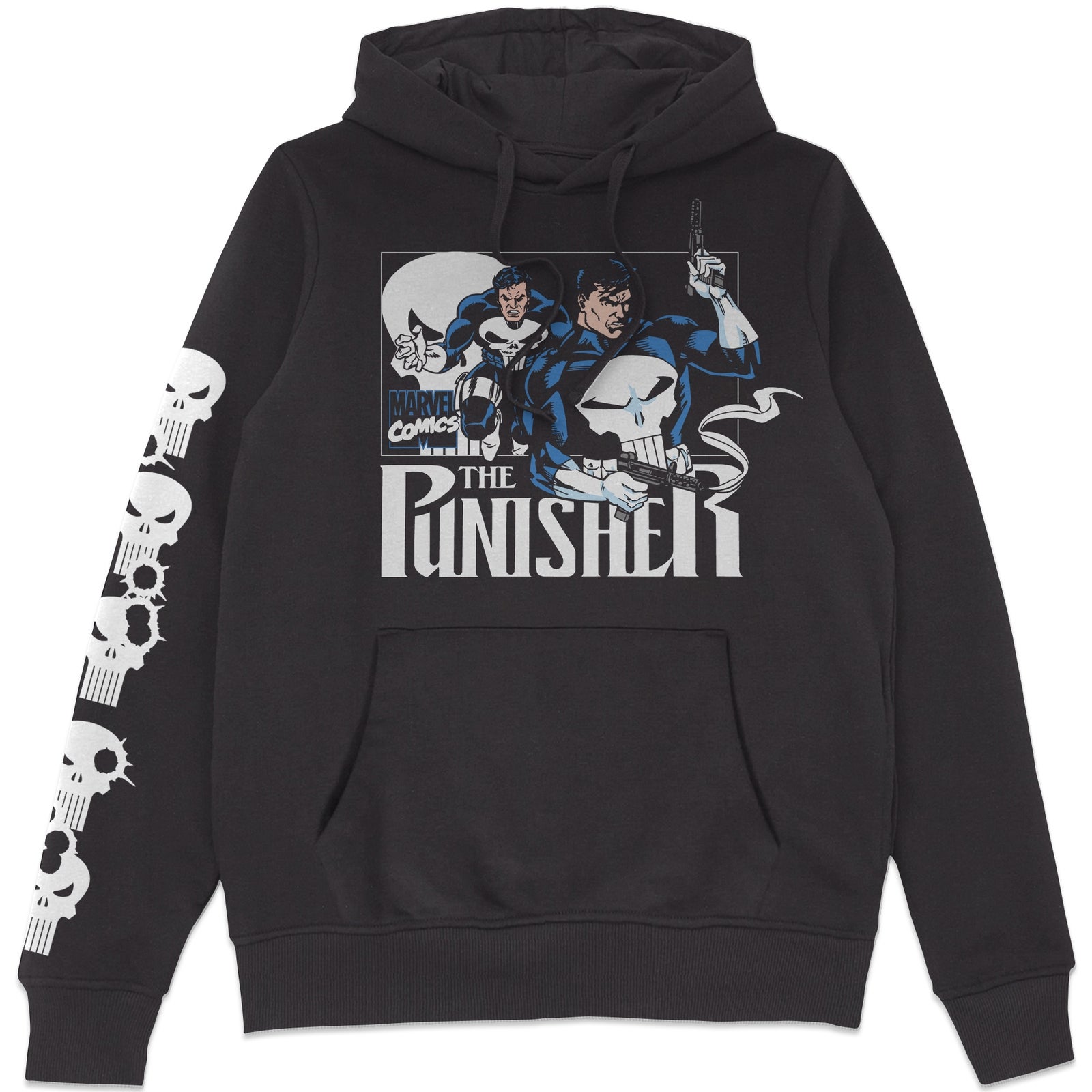 Marvel Comics x Zavvi Exclusive The Punisher Anti-Hero Premium Heavyweight Hoodie  - Black - S