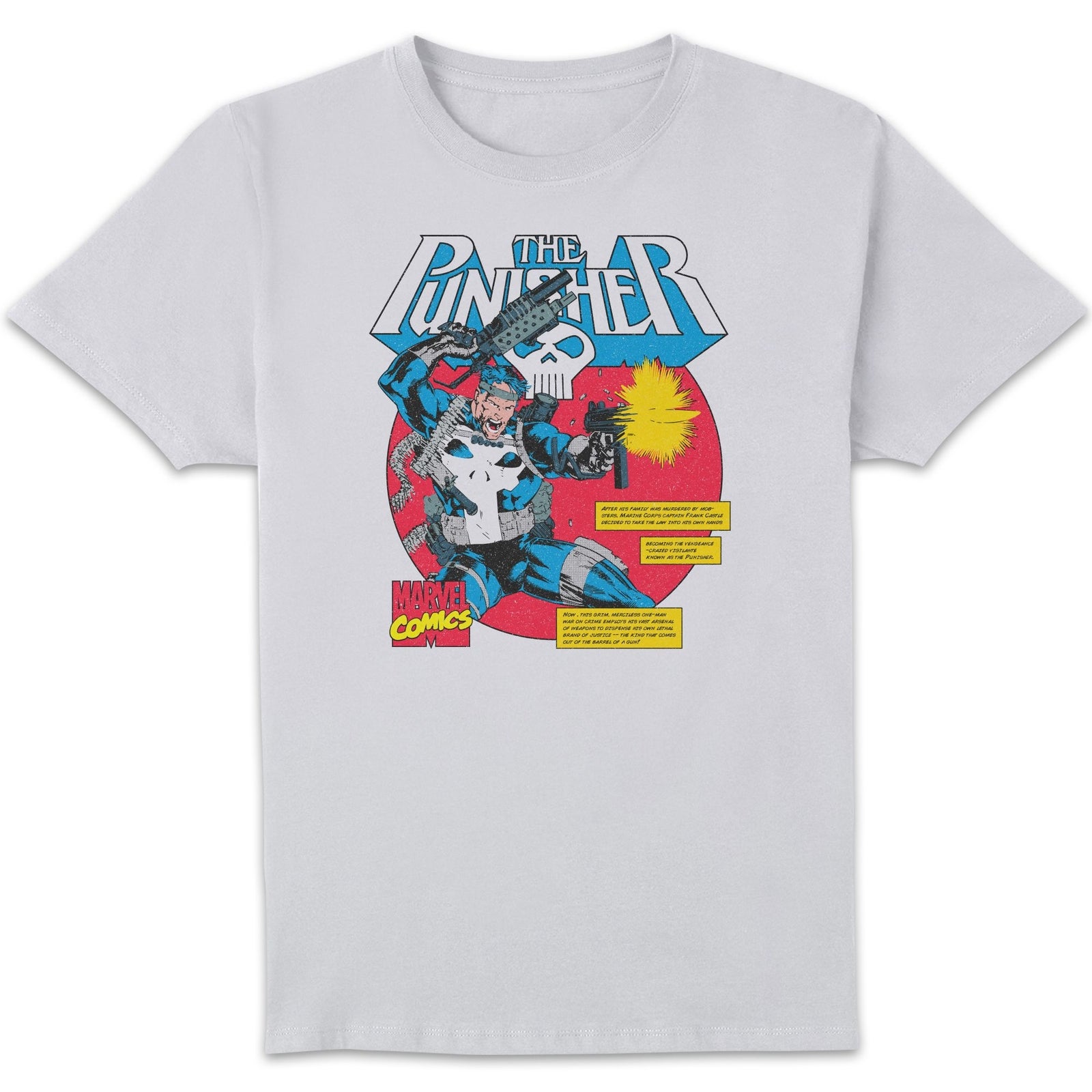 Marvel Comics x Zavvi Exclusive The Punisher Bullets Of Justice Premium T-shirt  - White - S