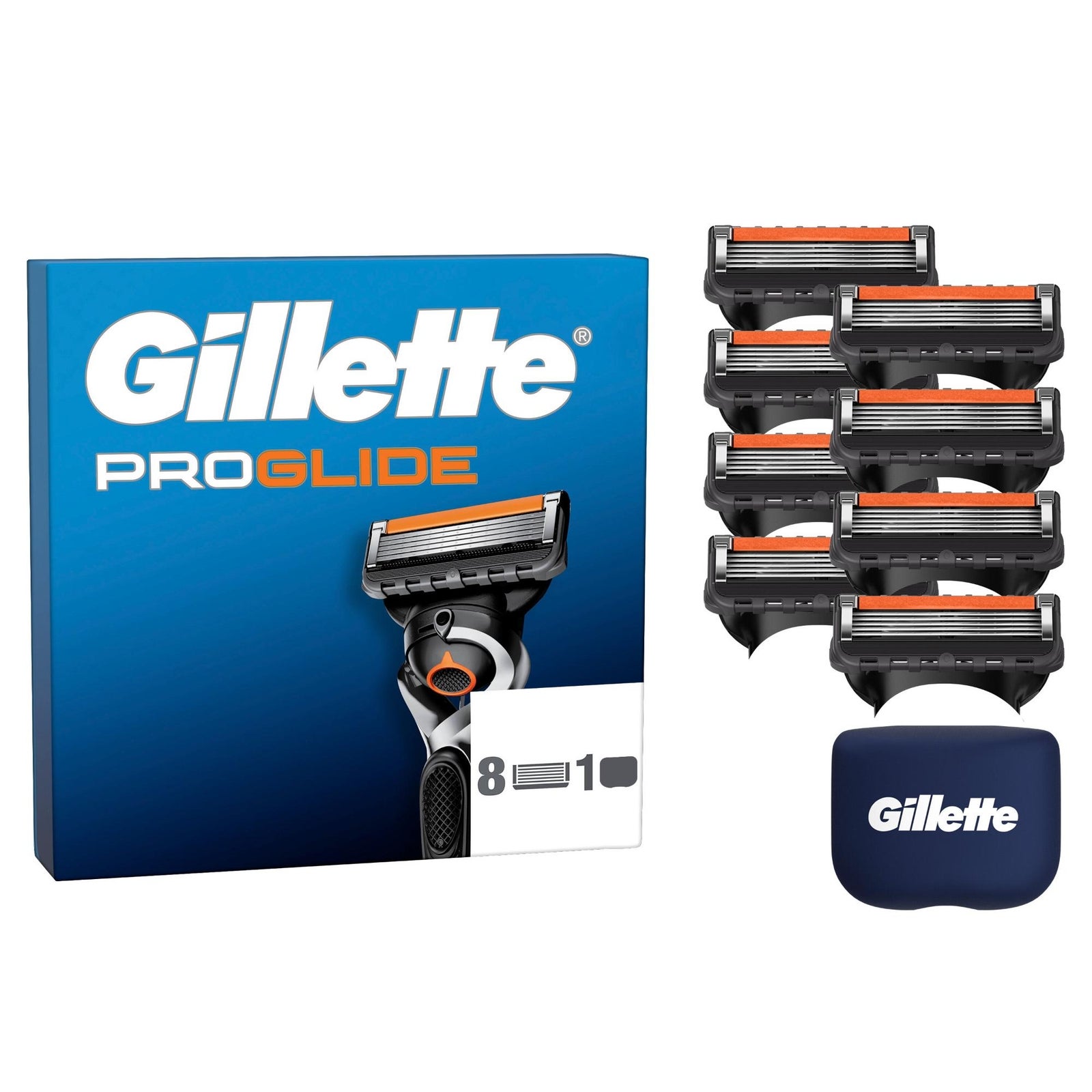 Gillette ProGlide Razor Blades refills For Men 8 pack with Blade cover - Image 3