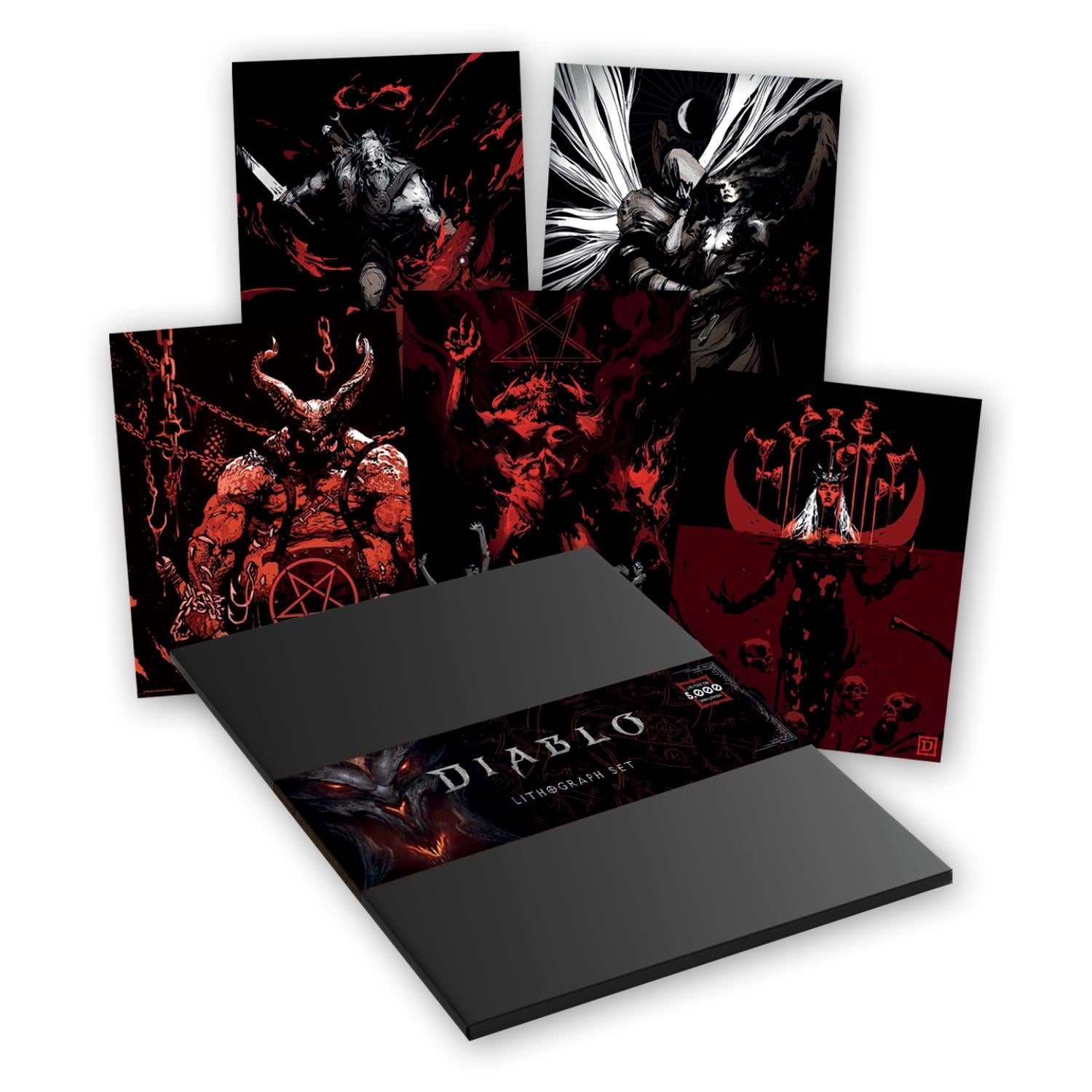 Diablo Art Print Set of Five Limited Edition 36 x 28 cm