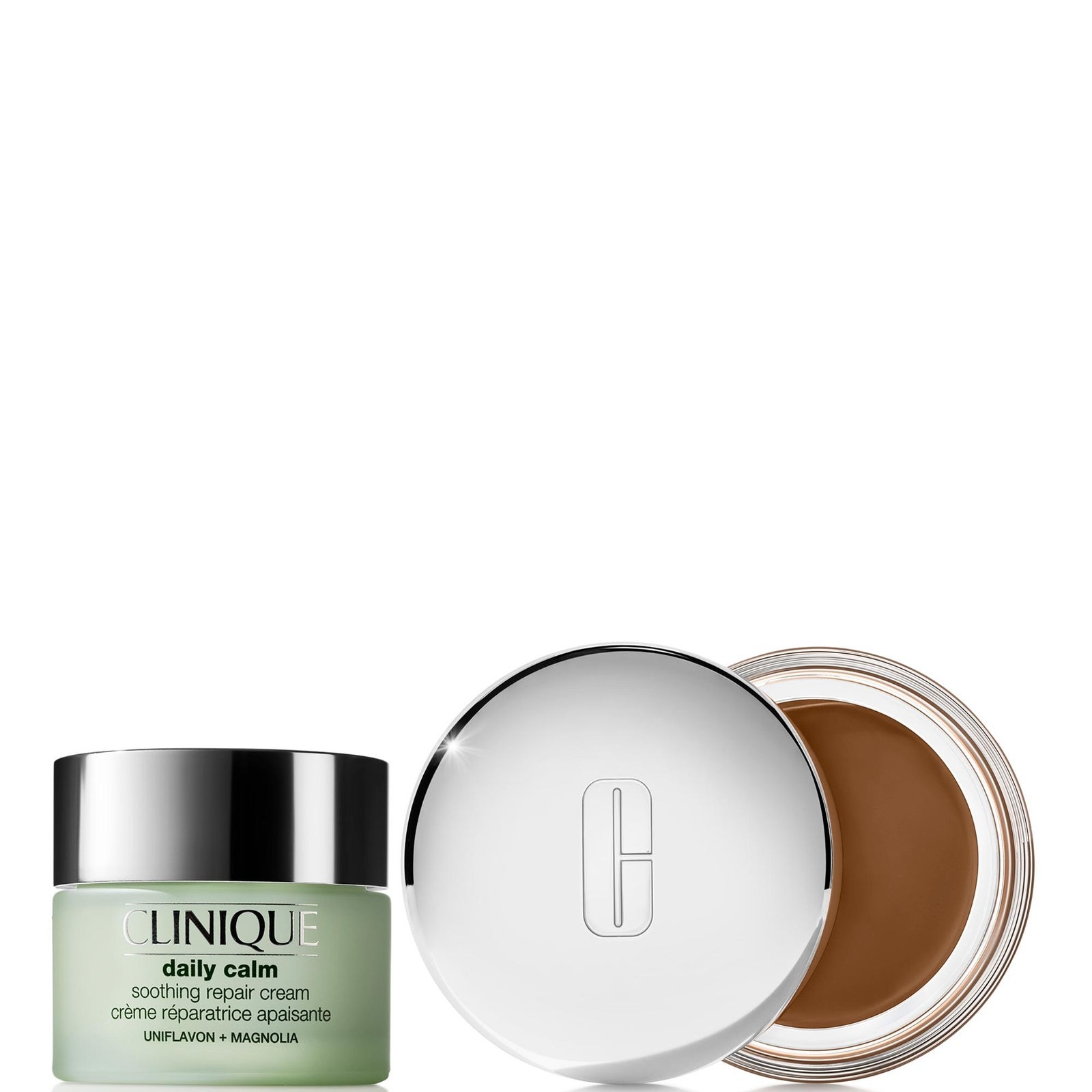 Clinique Daily Calm™ Soothing Cream and Foundation Makeup Balm Bundle (Various Shades) - Deep 2