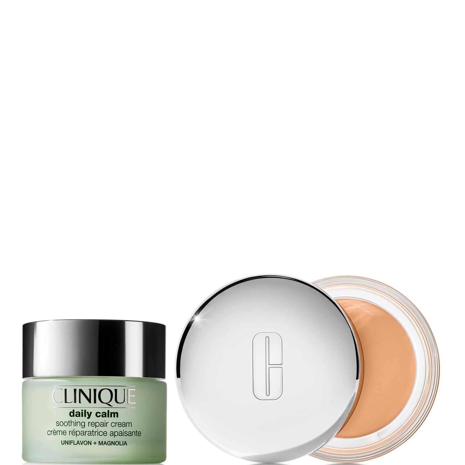 Clinique Daily Calm™ Soothing Cream and Foundation Makeup Balm Bundle (Various Shades) - Light