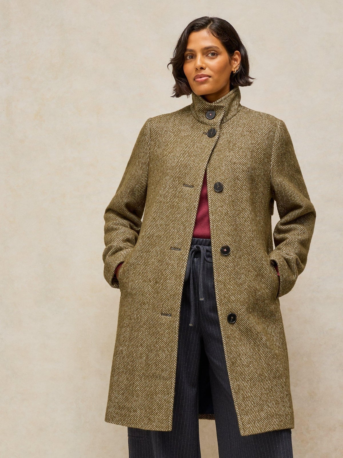 Tweed-Mantel Kaia - 46/R