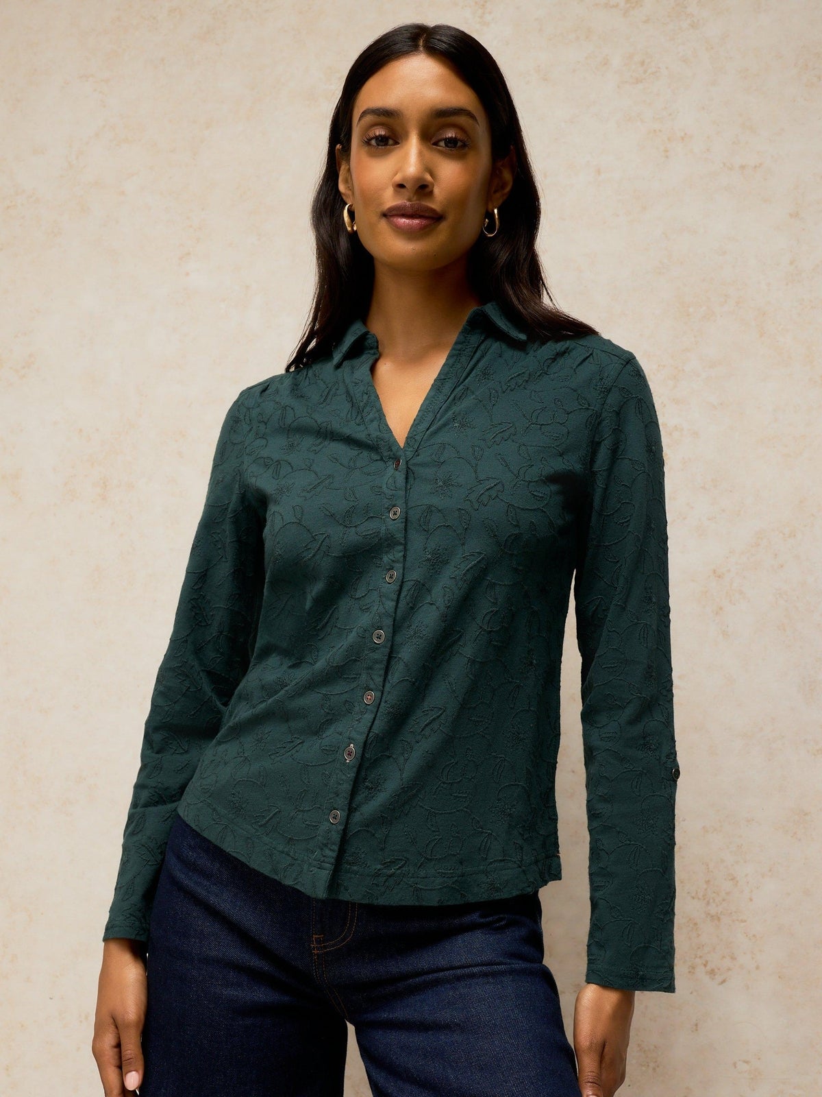 Bluse Annie mit Stickerei - 52