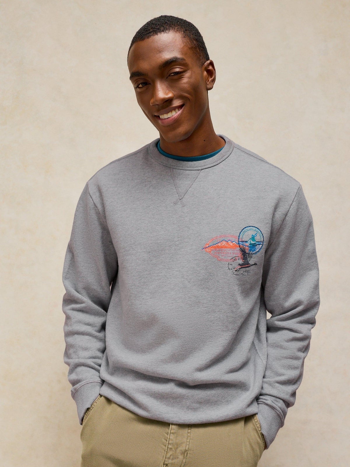 Sweatshirt Sidmouth mit Grafik - XXL