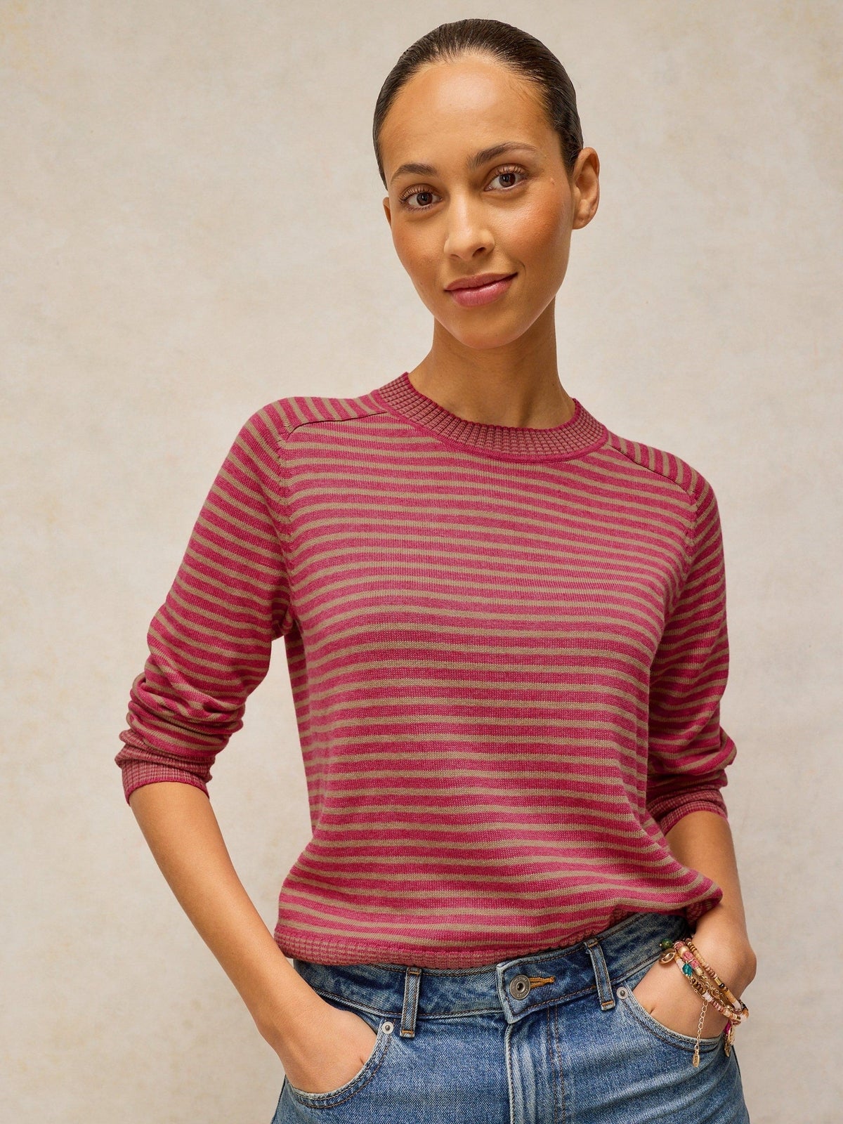 Gestreifter Pullover Sienna - 50