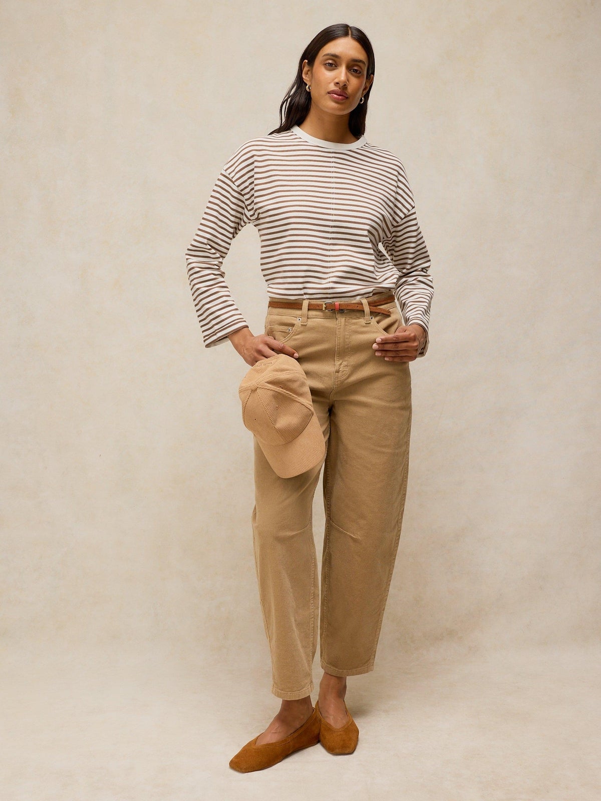 Gestreiftes Langarmshirt Kim - 50