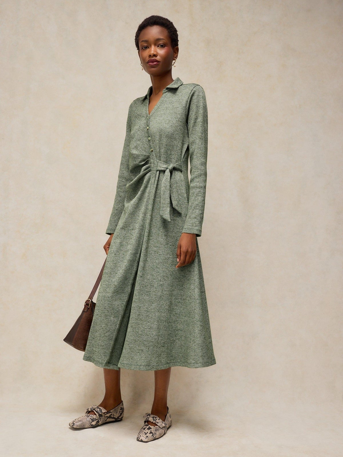 Hemdblusenkleid Yara zum Binden - 52/R