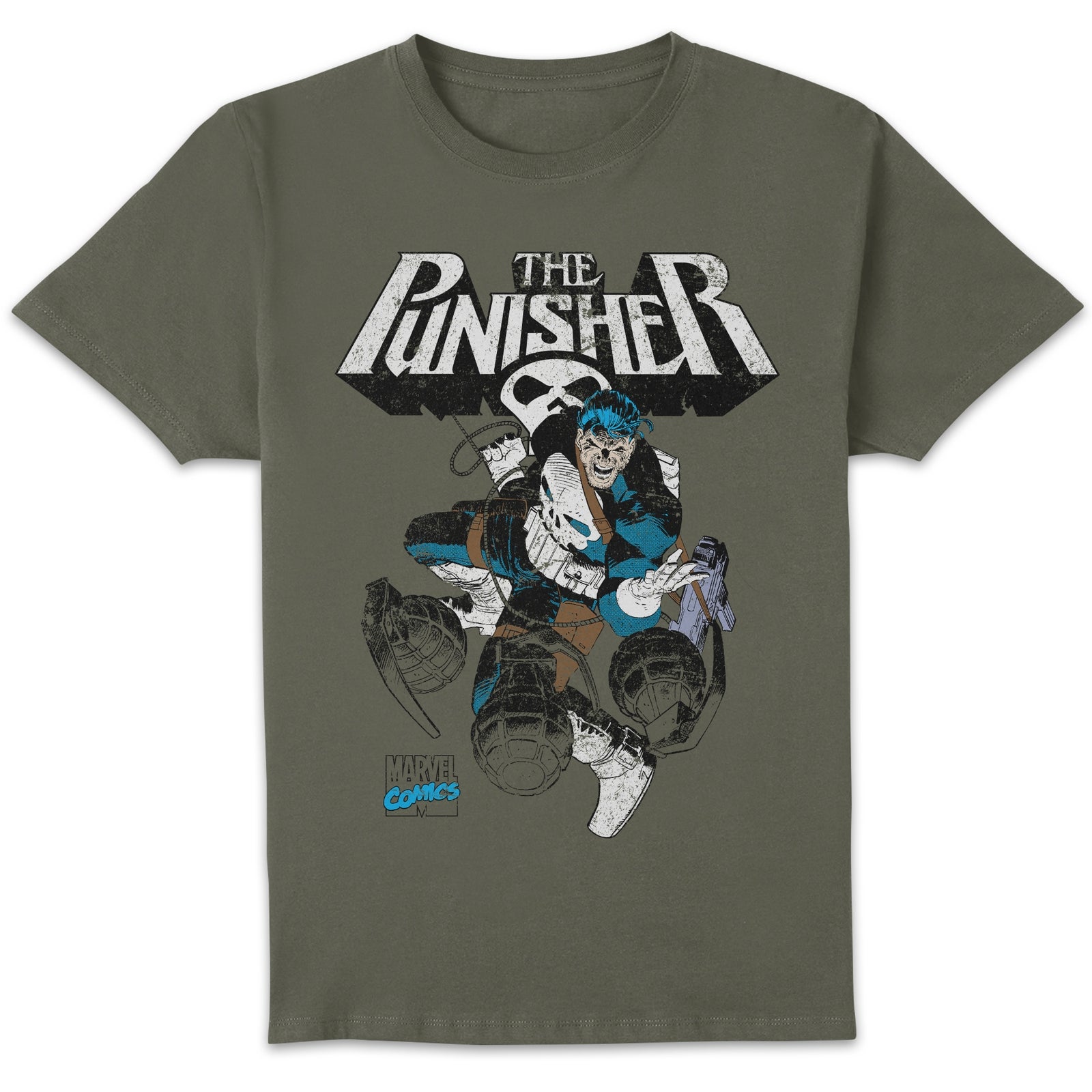 Marvel Comics x Zavvi Exclusive The Punisher One Man War T-Shirt Kahki - 3XL
