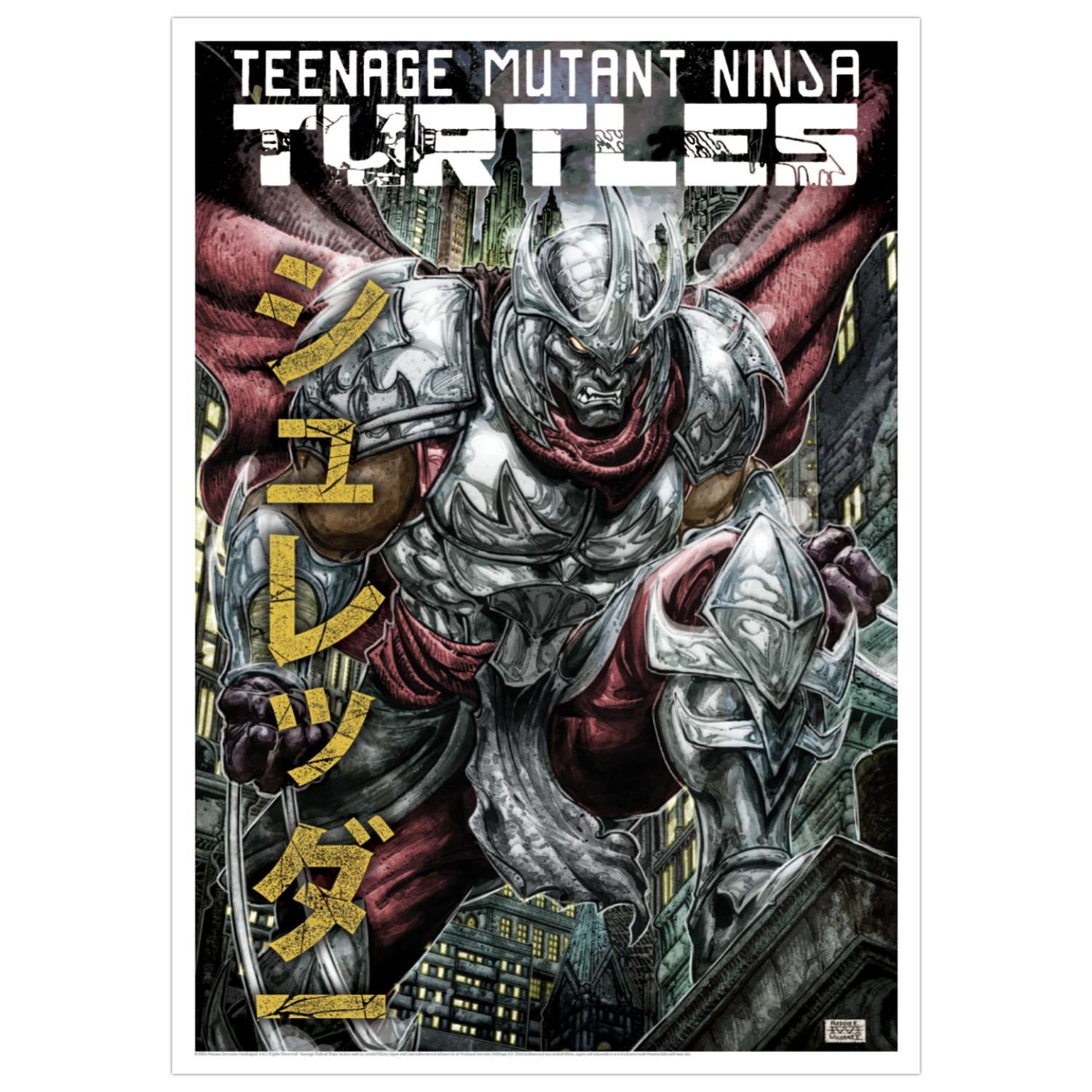 Teenage Mutant Ninja Turtles Art Print Shredder Limited Edition 42 x 30 cm
