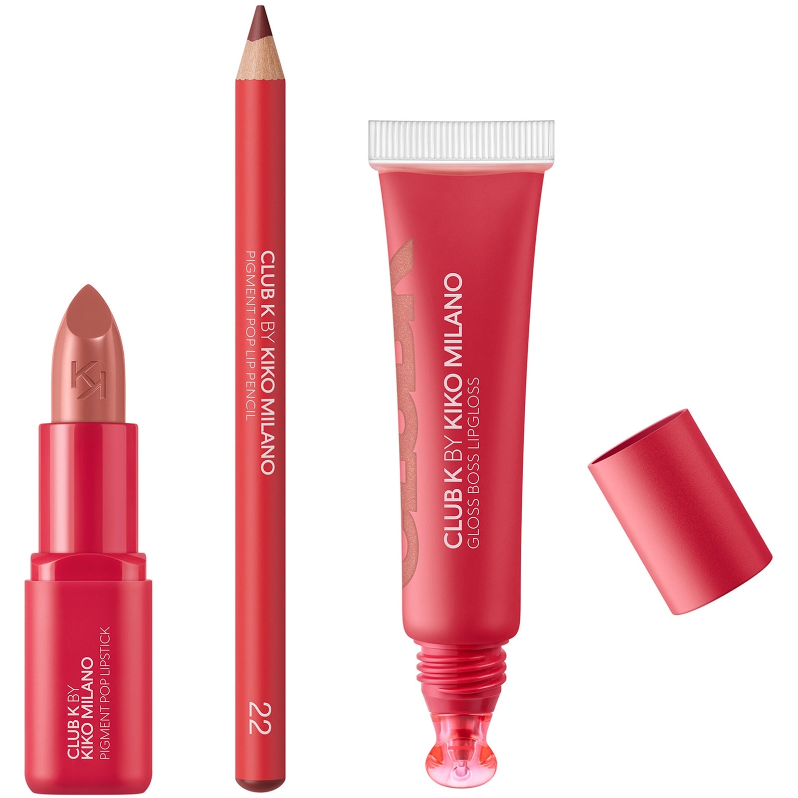 KIKO Milano Exclusive Club K Gloss Trio 14.6ml (Various Shades) - Mocha Muse