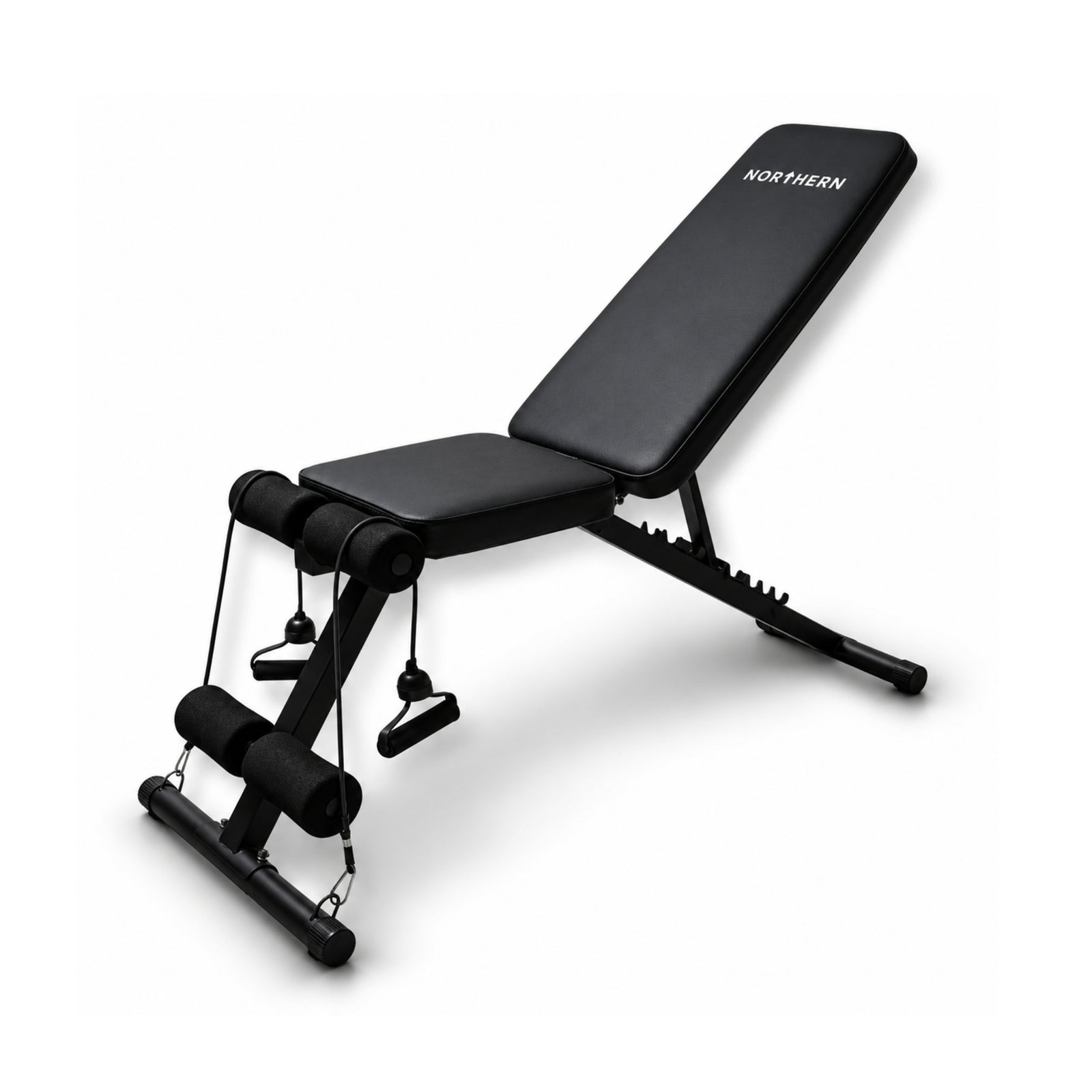 Myprotein UK Northern Gym Equipment Northern Folding Adjustable Incline/Decline Bench & Bands