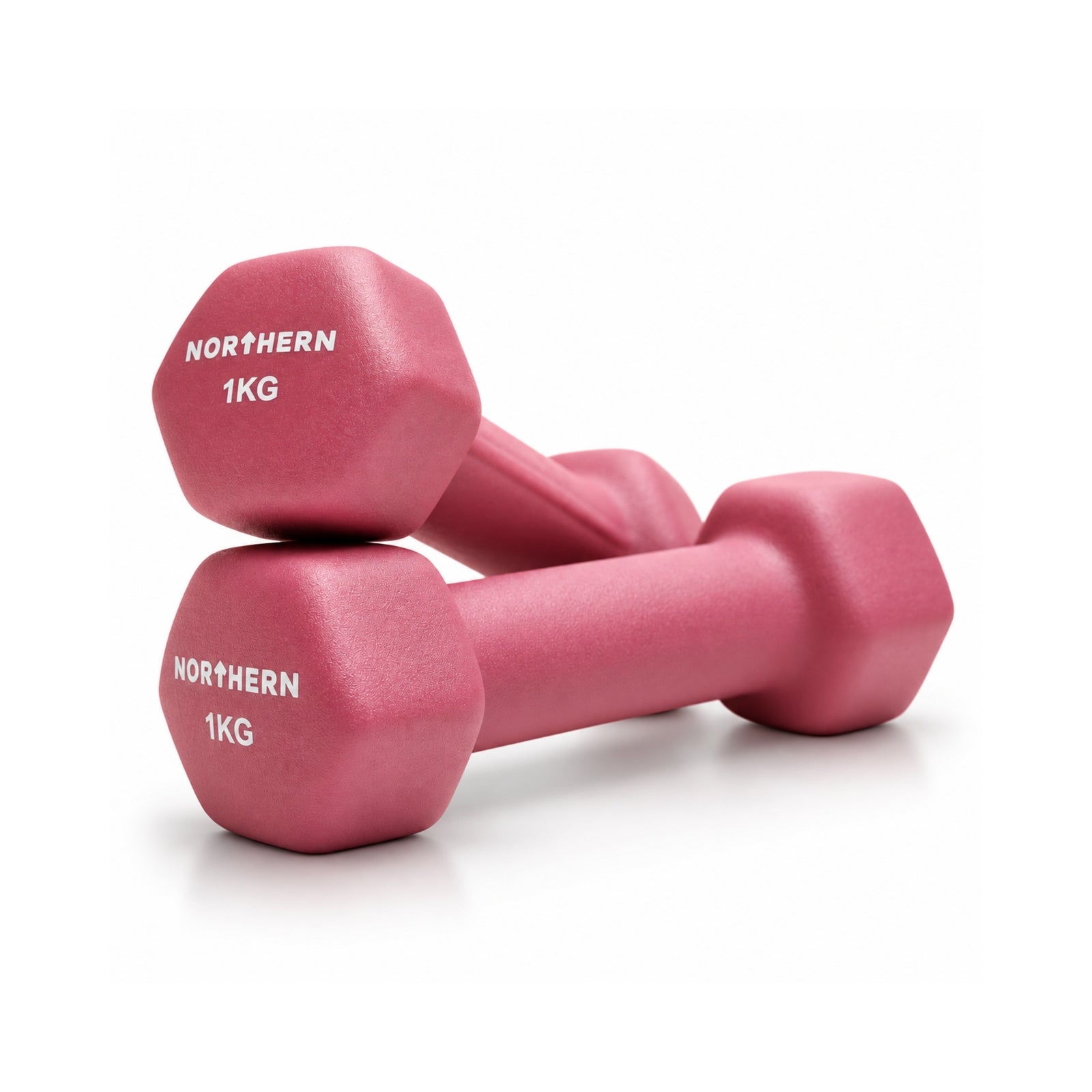Northern Neoprene Hex Dumbbells – Dusk Pink - 1kg