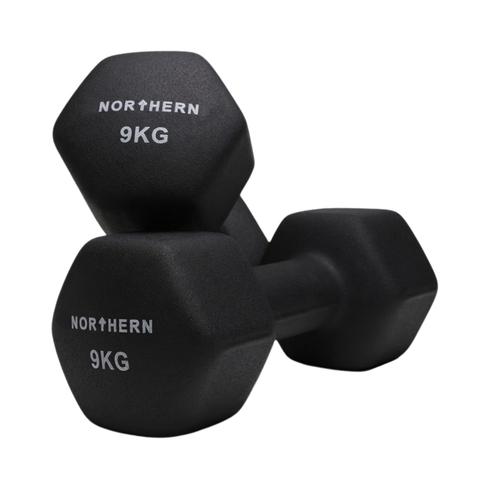 Northern Neoprene Hex Dumbbells - 9kg