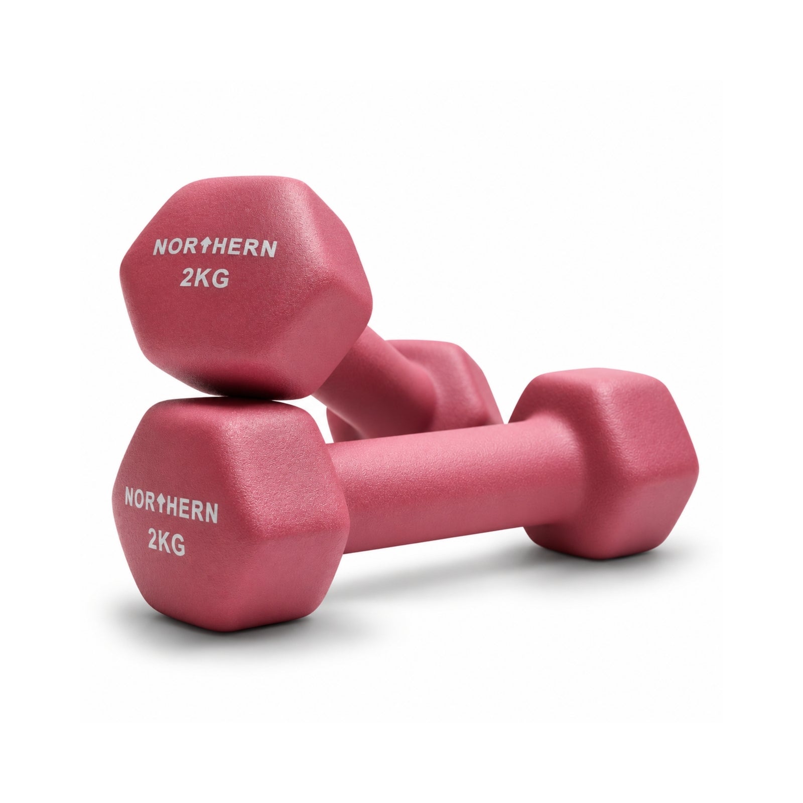 Northern Neoprene Hex Dumbbells – Dusk Pink - 2kg