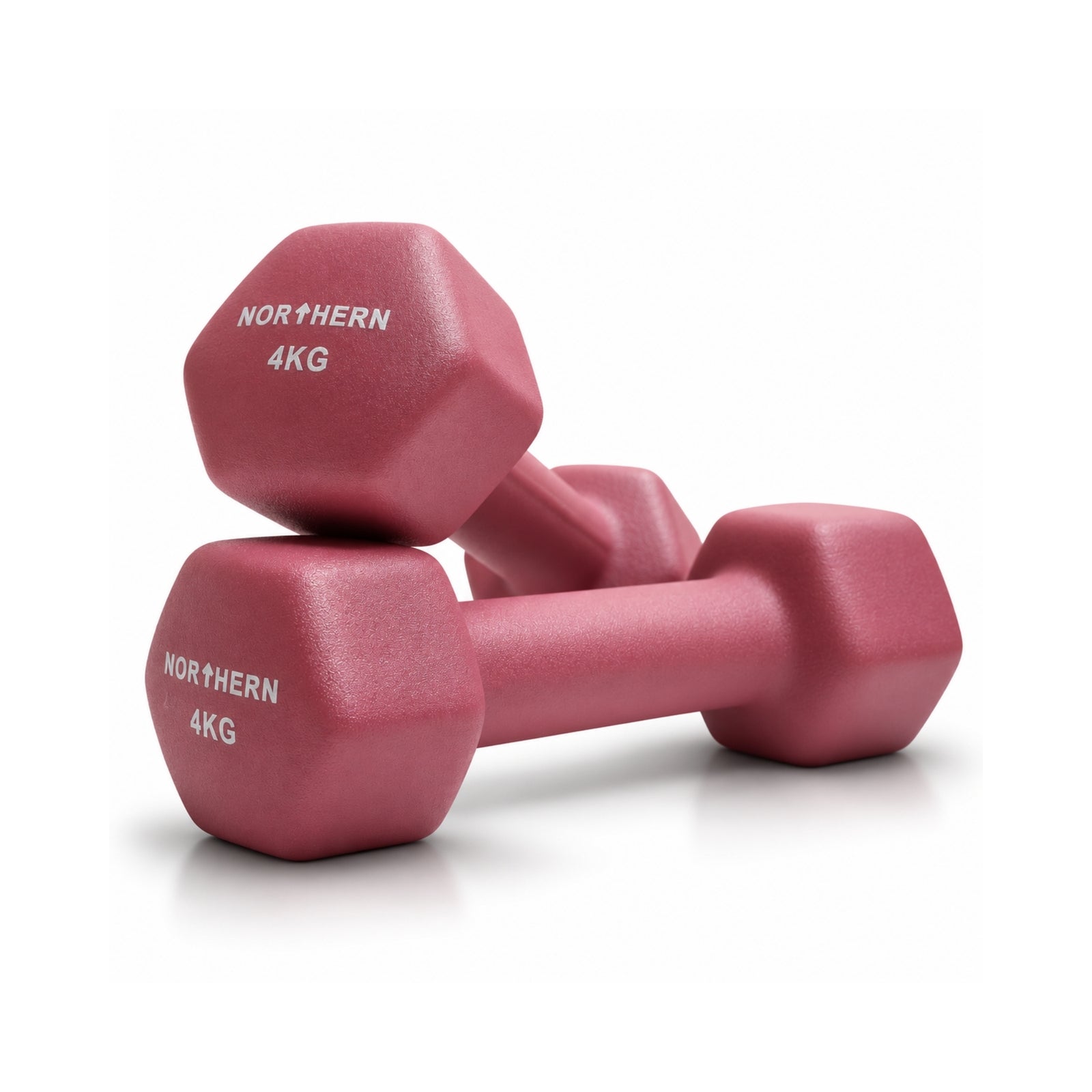 Northern Neoprene Hex Dumbbells – Dusk Pink - 4kg
