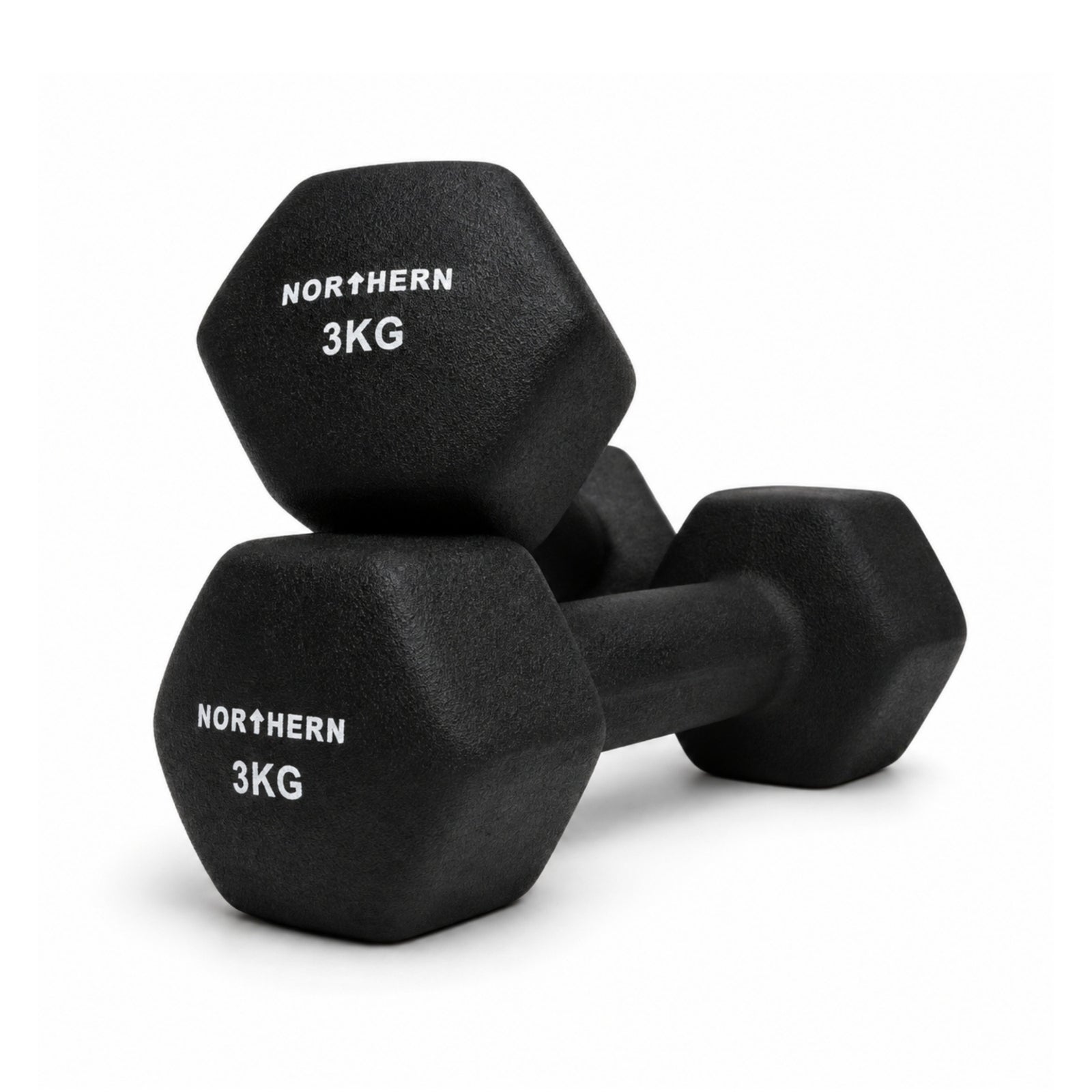 Northern Neoprene Hex Dumbbells - 3kg