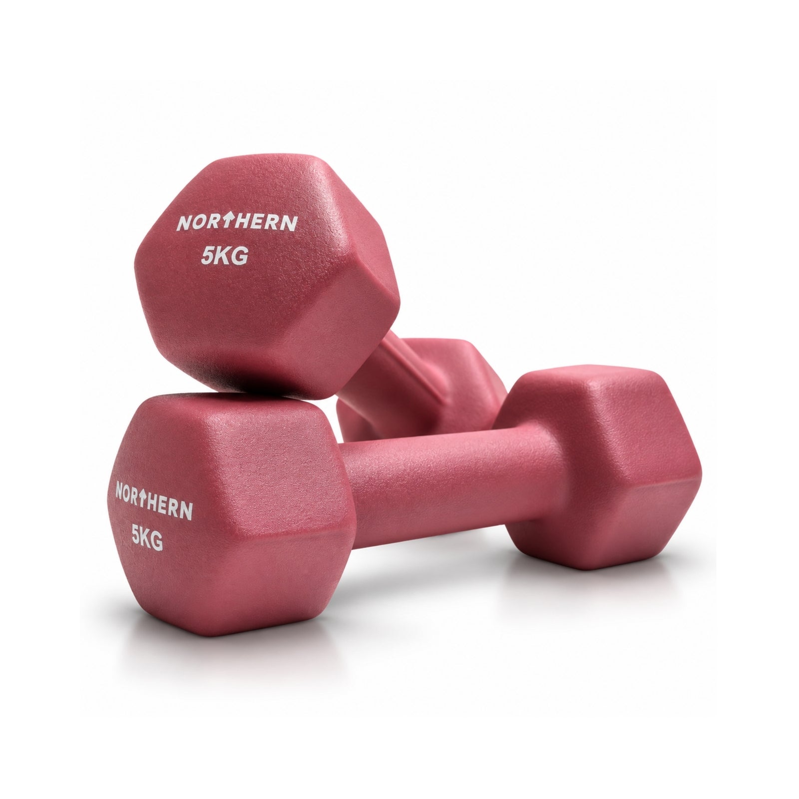Northern Neoprene Hex Dumbbells – Dusk Pink - 5KG