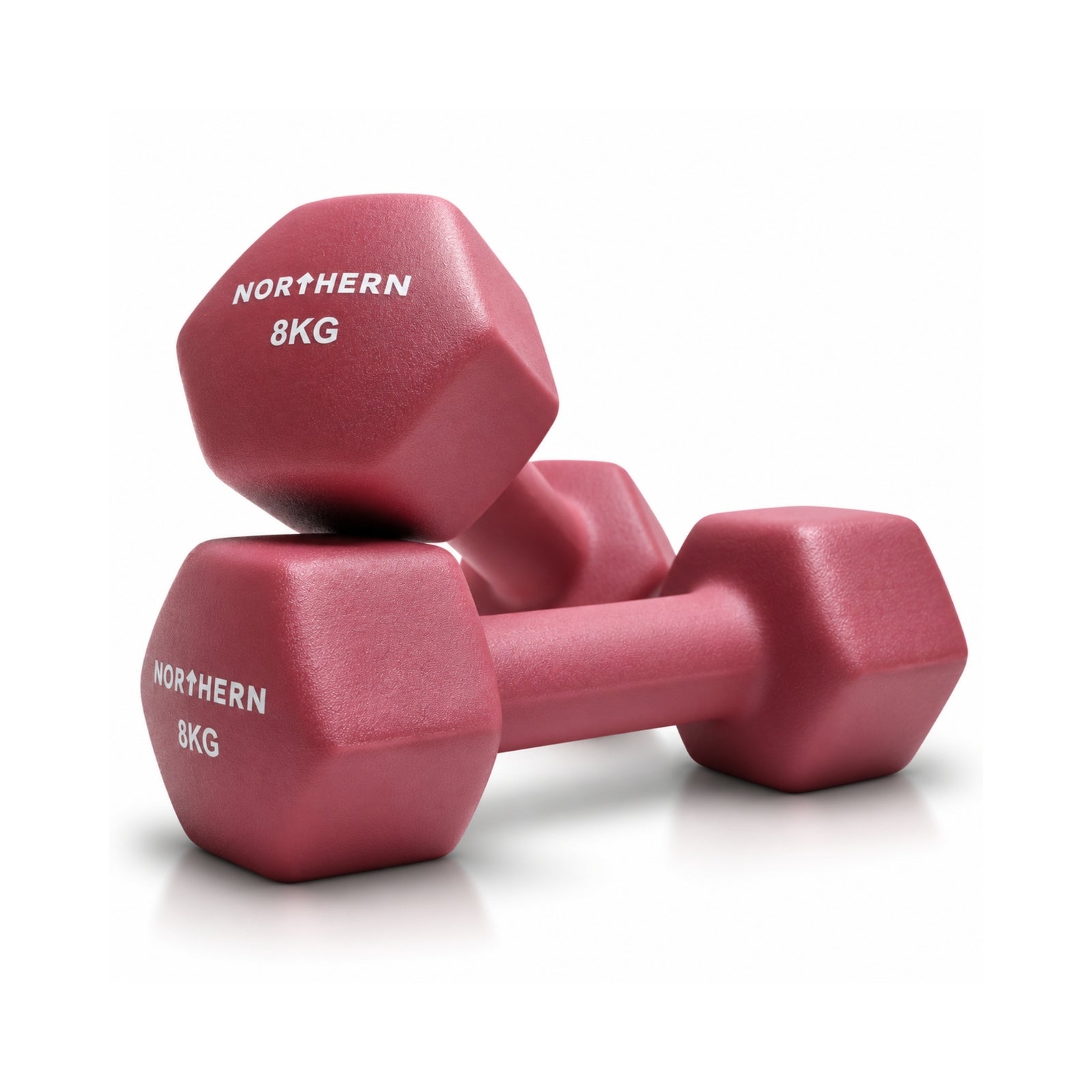 Northern Neoprene Hex Dumbbells – Dusk Pink - 8kg