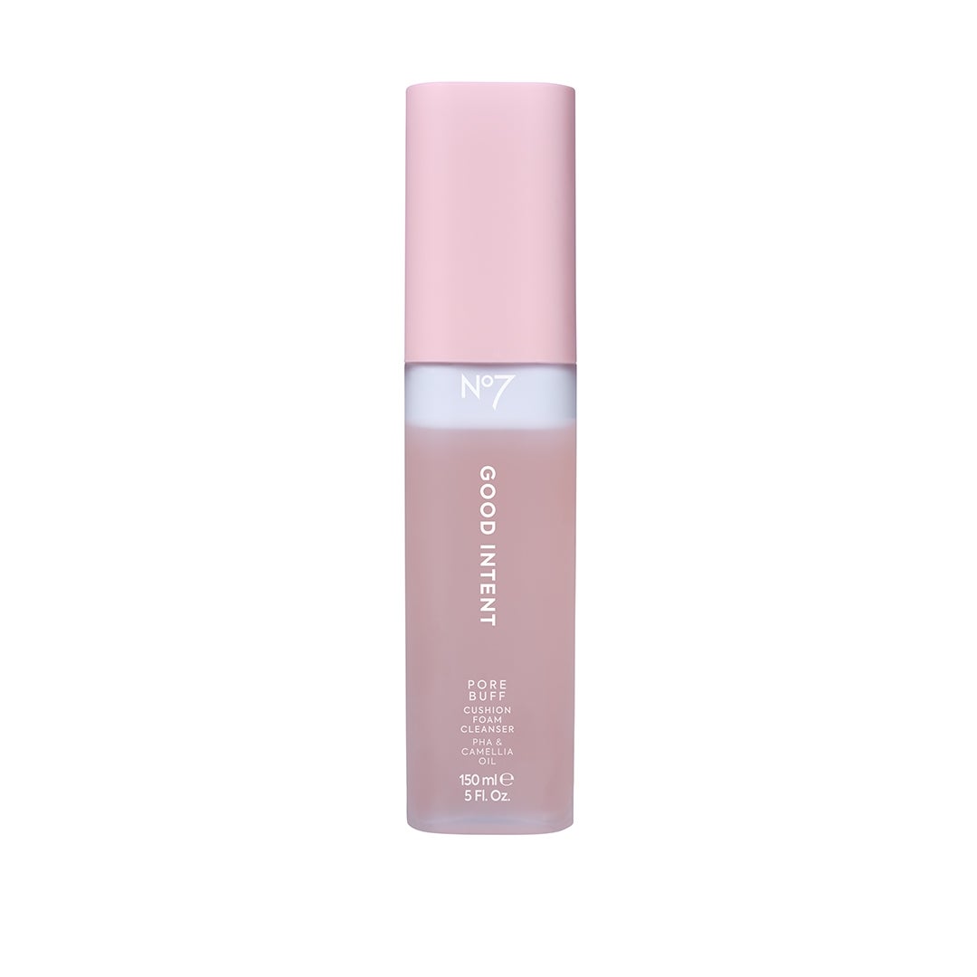 No7 GOOD INTENT Pore Buff Cushion Foam Cleanser 150ml