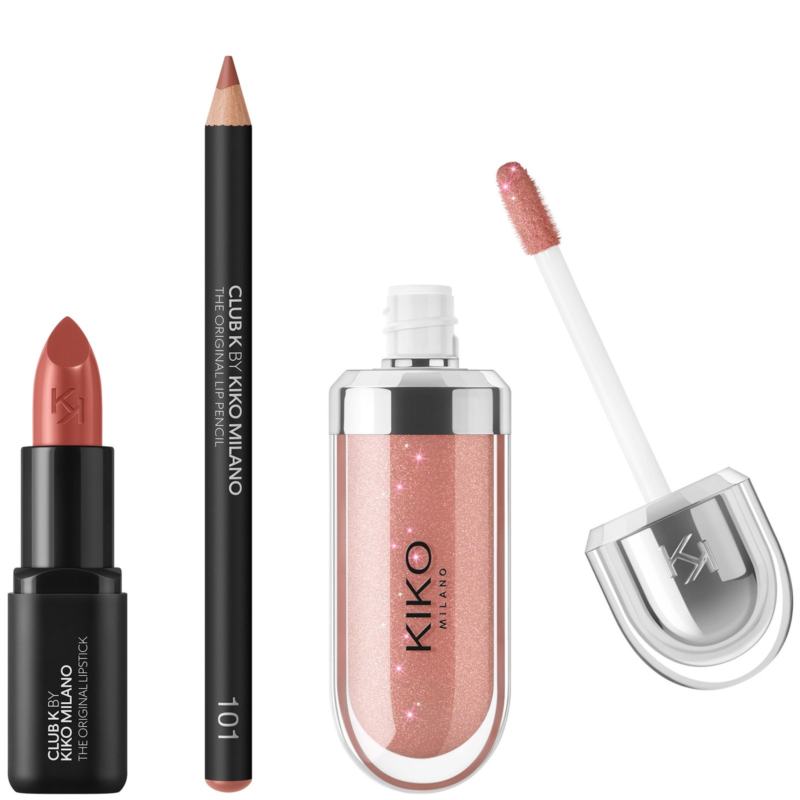 kiko milano exclusive cinnamon brown lip trio