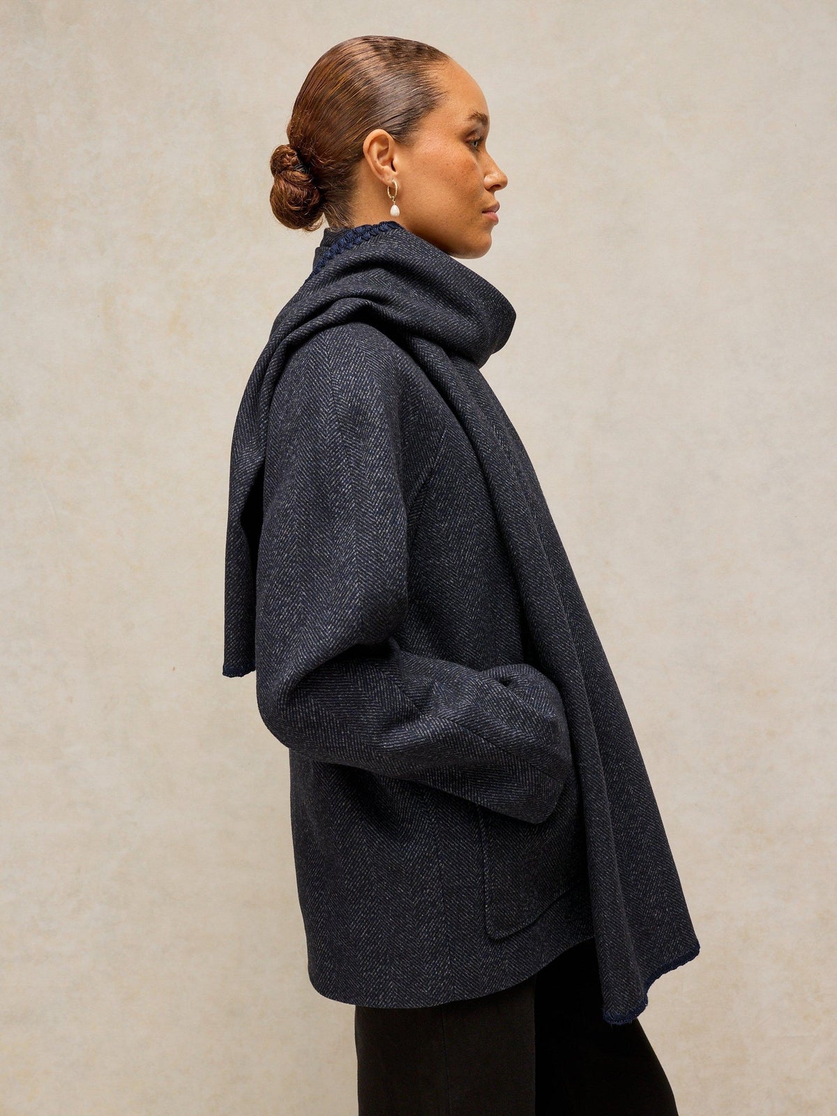 Jacke Frankie mit Schalkragen - 52